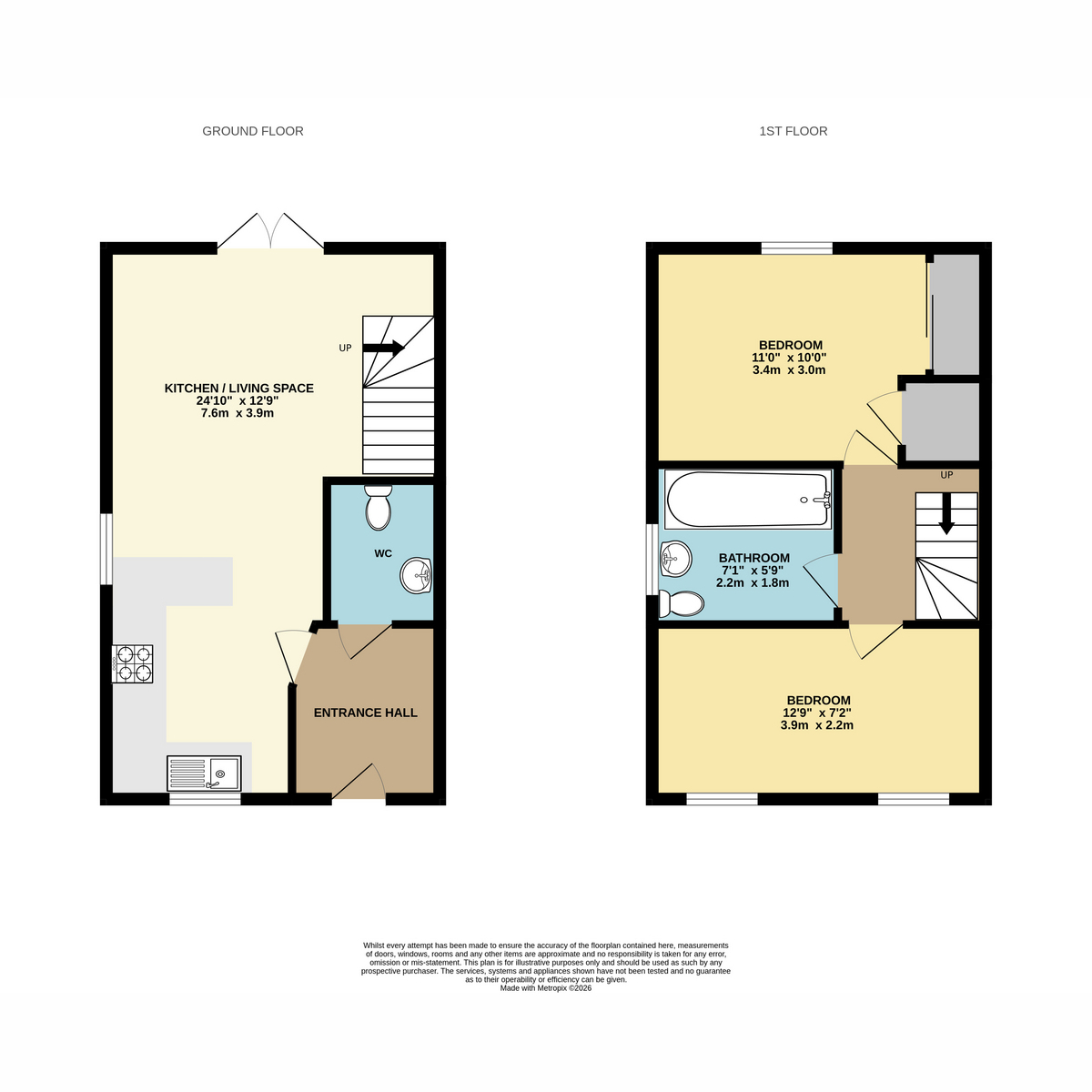 18, Yew Close, Tewkesbury floorplan