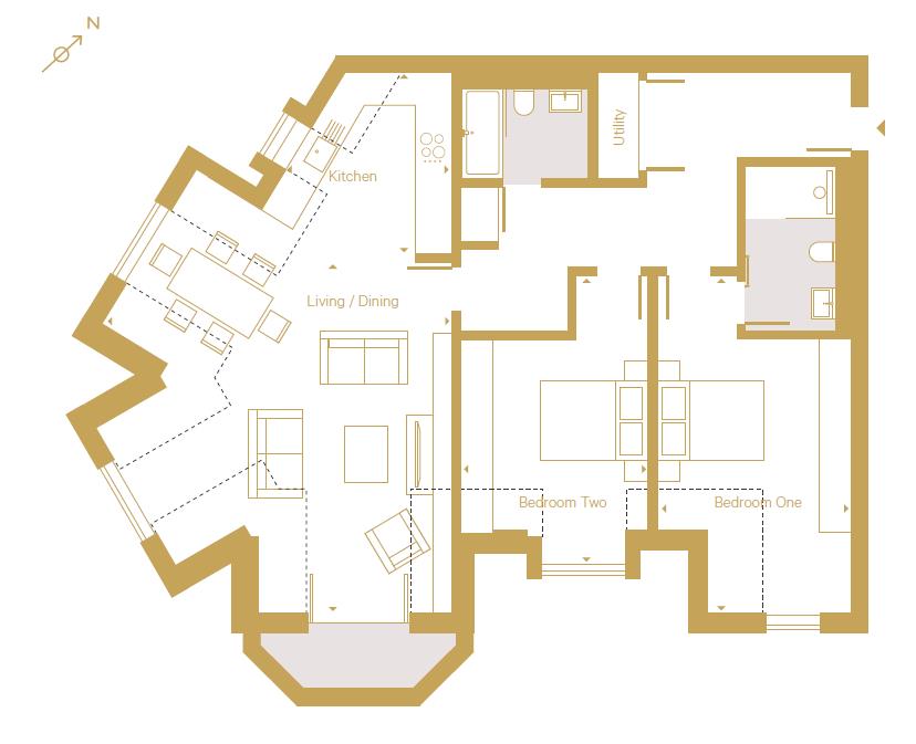 Hillside House, 13 The Drive, Radlett, Hertfordshire WD7, 2 bedroom