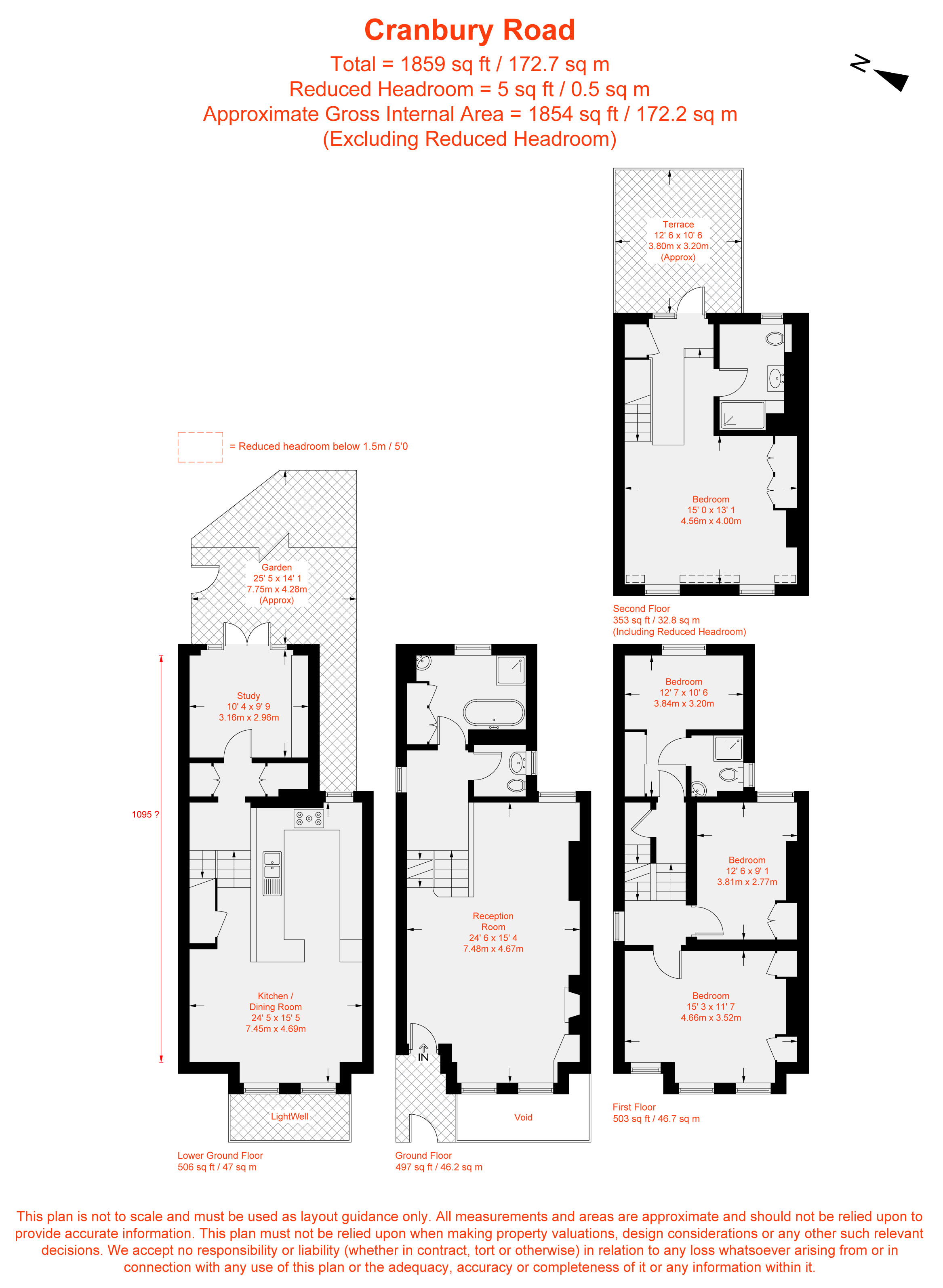 33, Cranbury Road, London floorplan