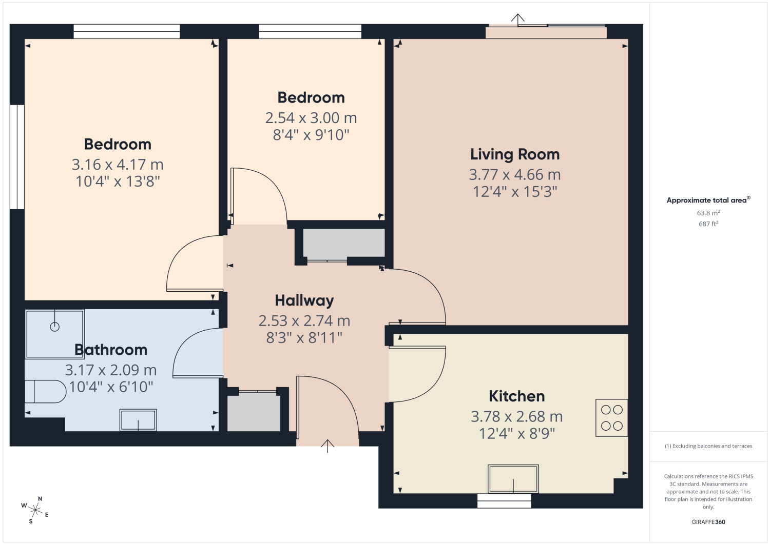 436, Brunswick Gardens Woodhouse, Sheffield floorplan