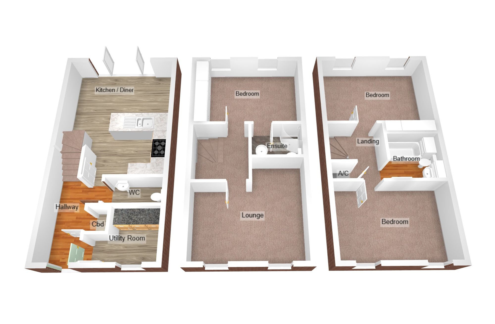 241 Longacres, Bridgend floorplan