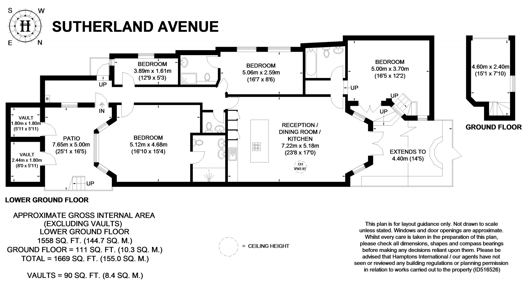 4 Bedrooms Flat to rent in Sutherland Avenue, Maida Vale, London W9