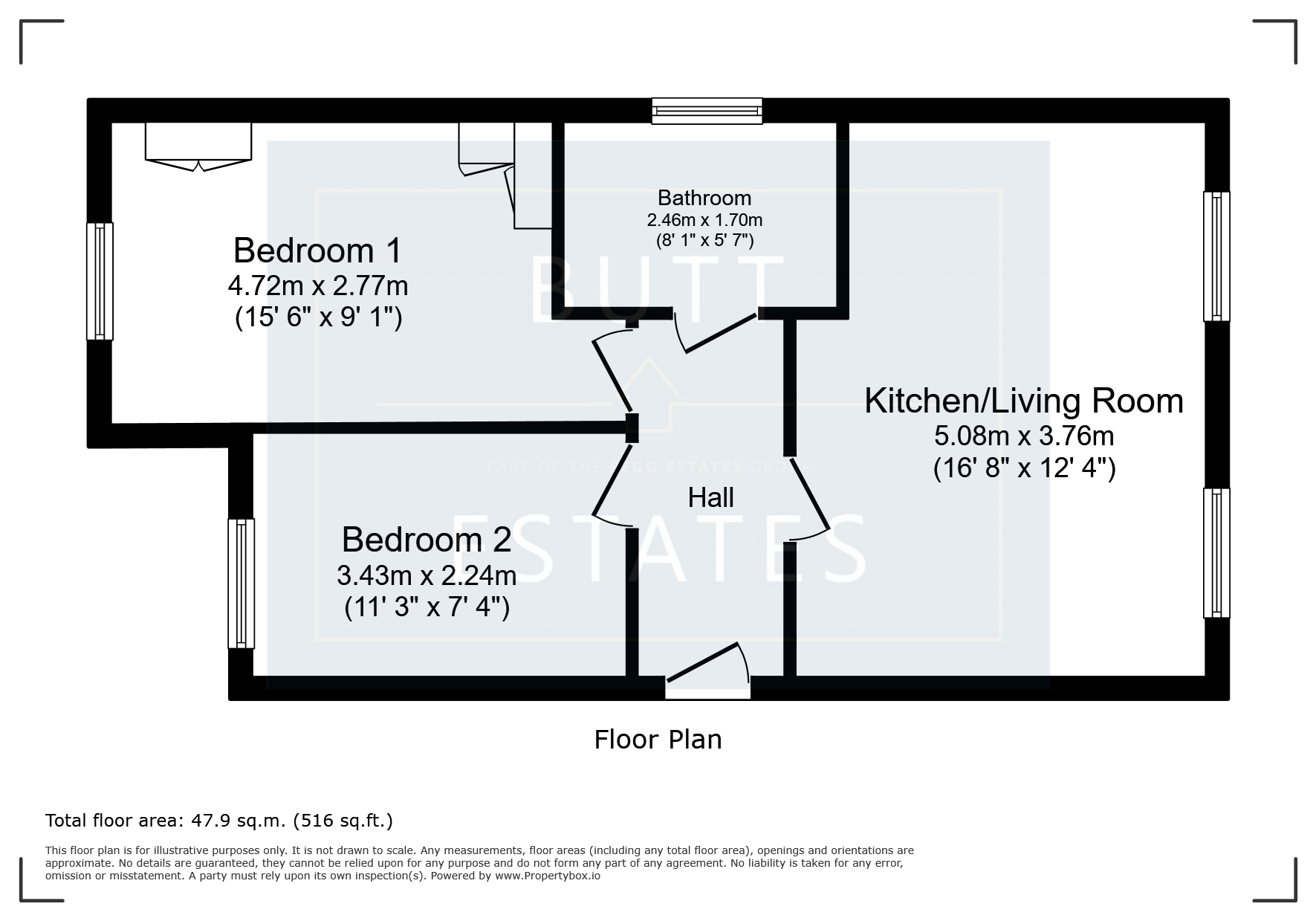 1 Priory View, Exeter floorplan