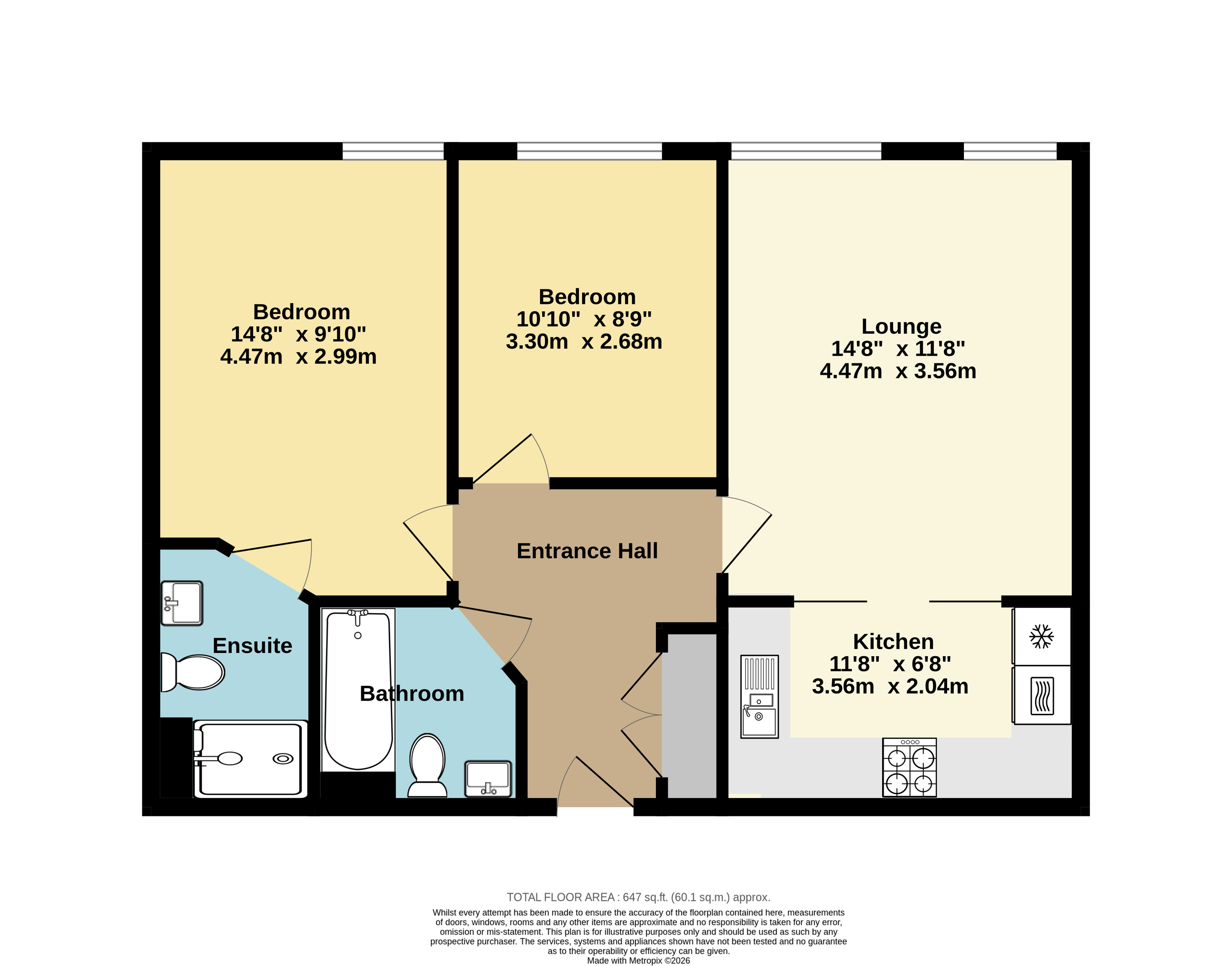 11, Wicketts End, Whitstable floorplan