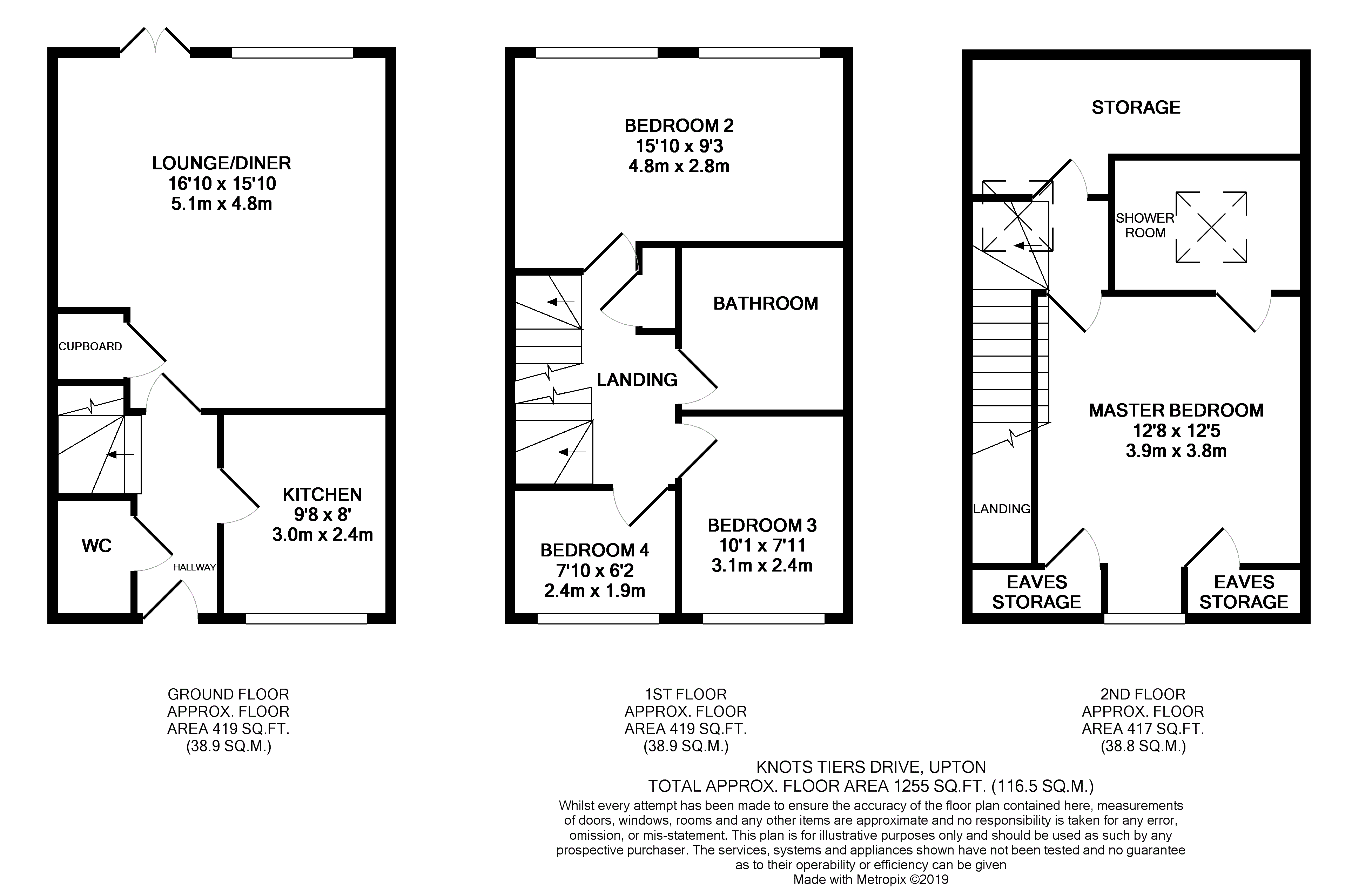 4 Bedrooms Terraced house for sale in Knot Tiers Drive, Upton, Northampton NN5