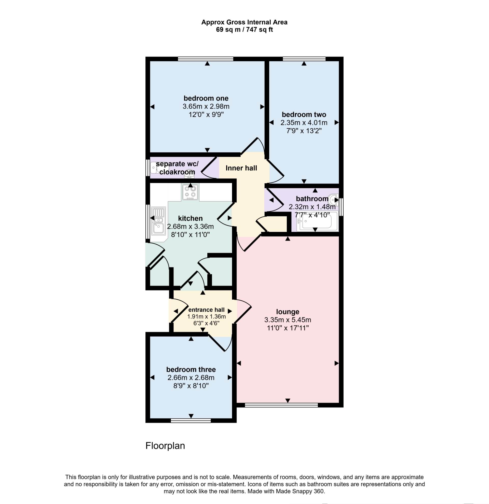 22, Dawson Drive, Skegness floorplan