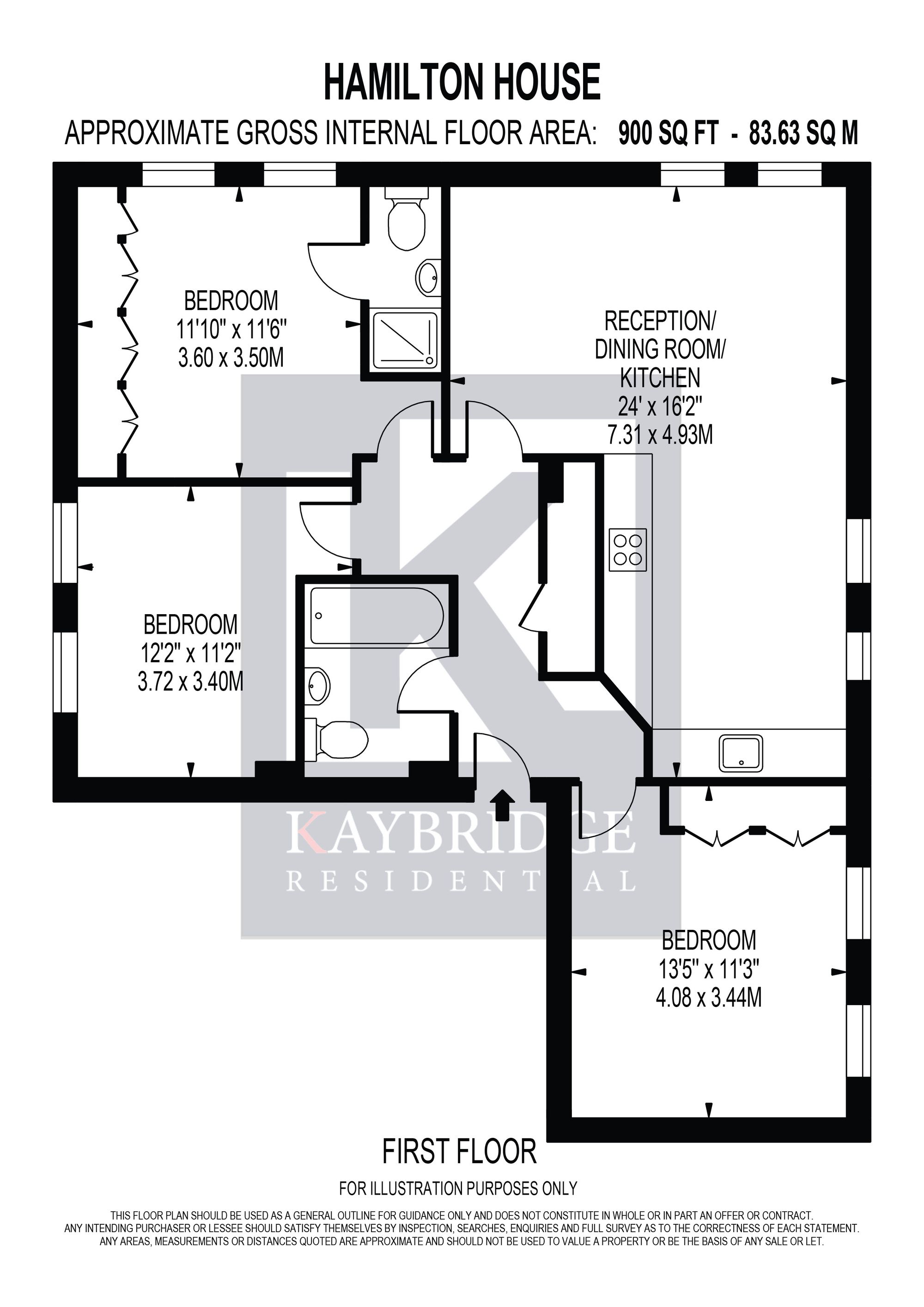 Hamilton House, Cedar Road, Sutton floorplan