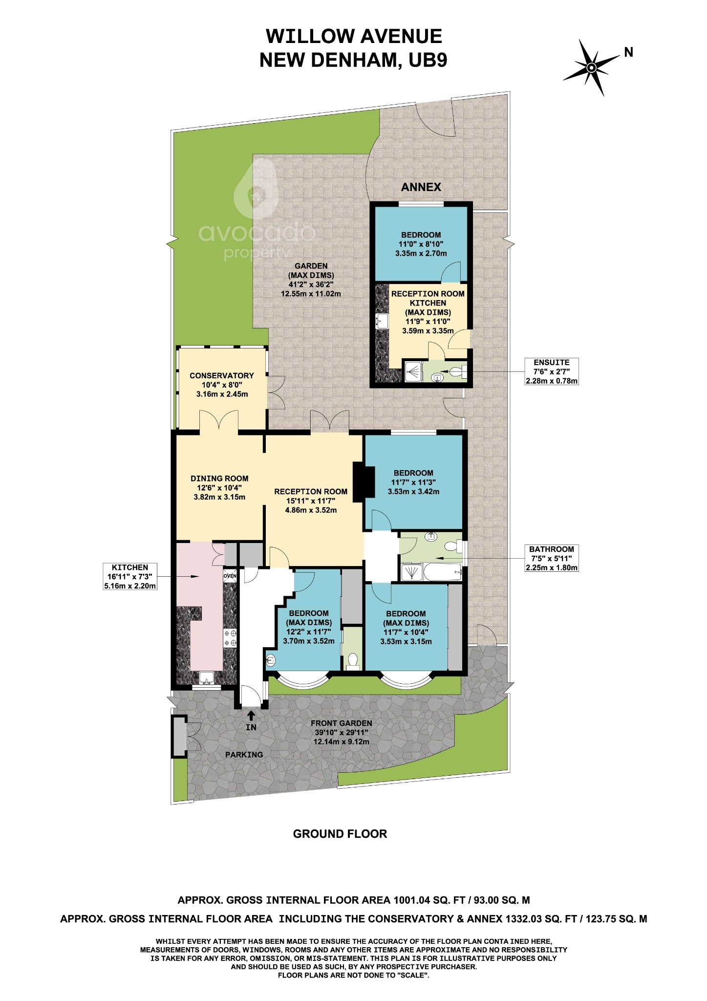 8 Willow Avenue, Denham, Buckinghamshire floorplan