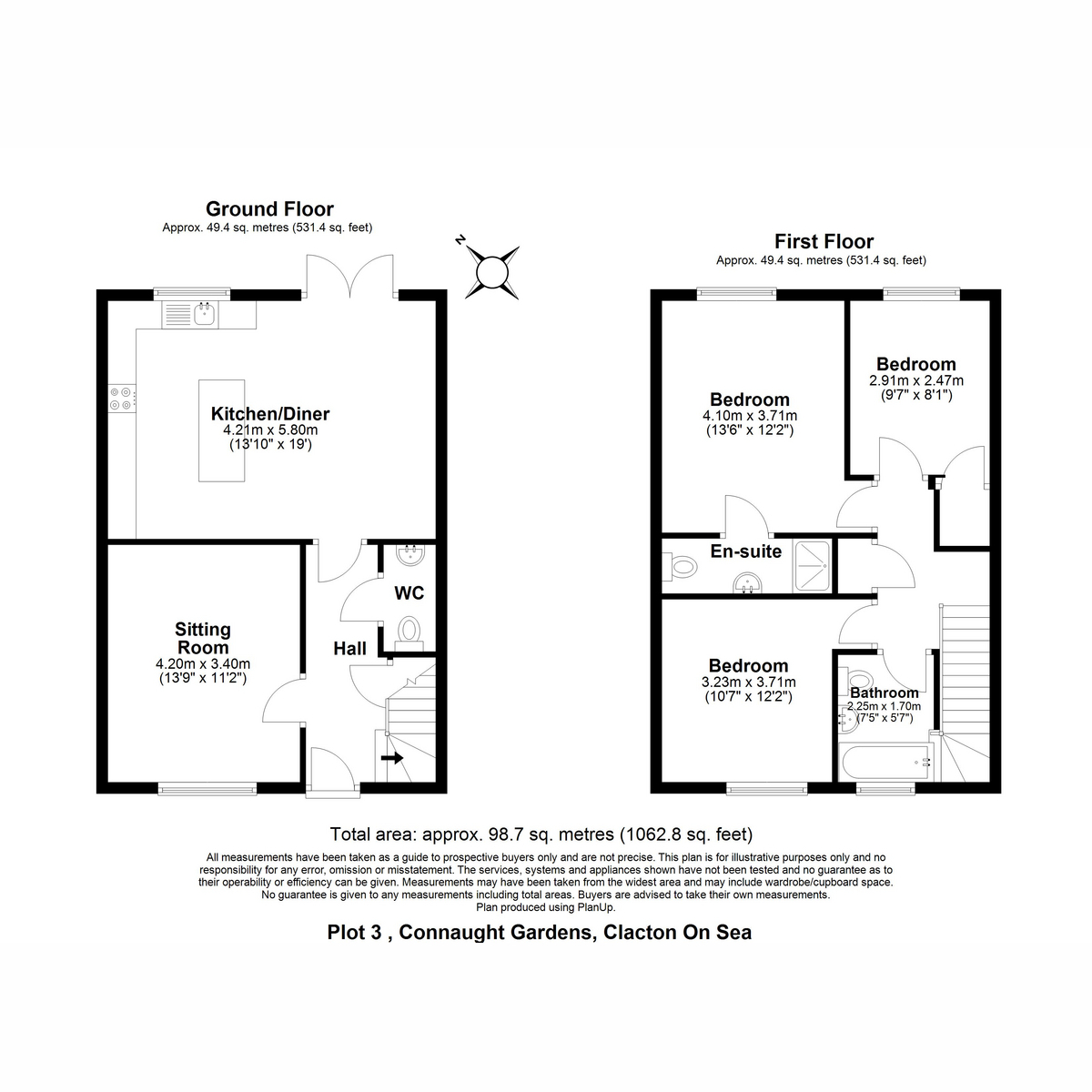 10, Connaught Gardens East, Clacton-on-sea floorplan