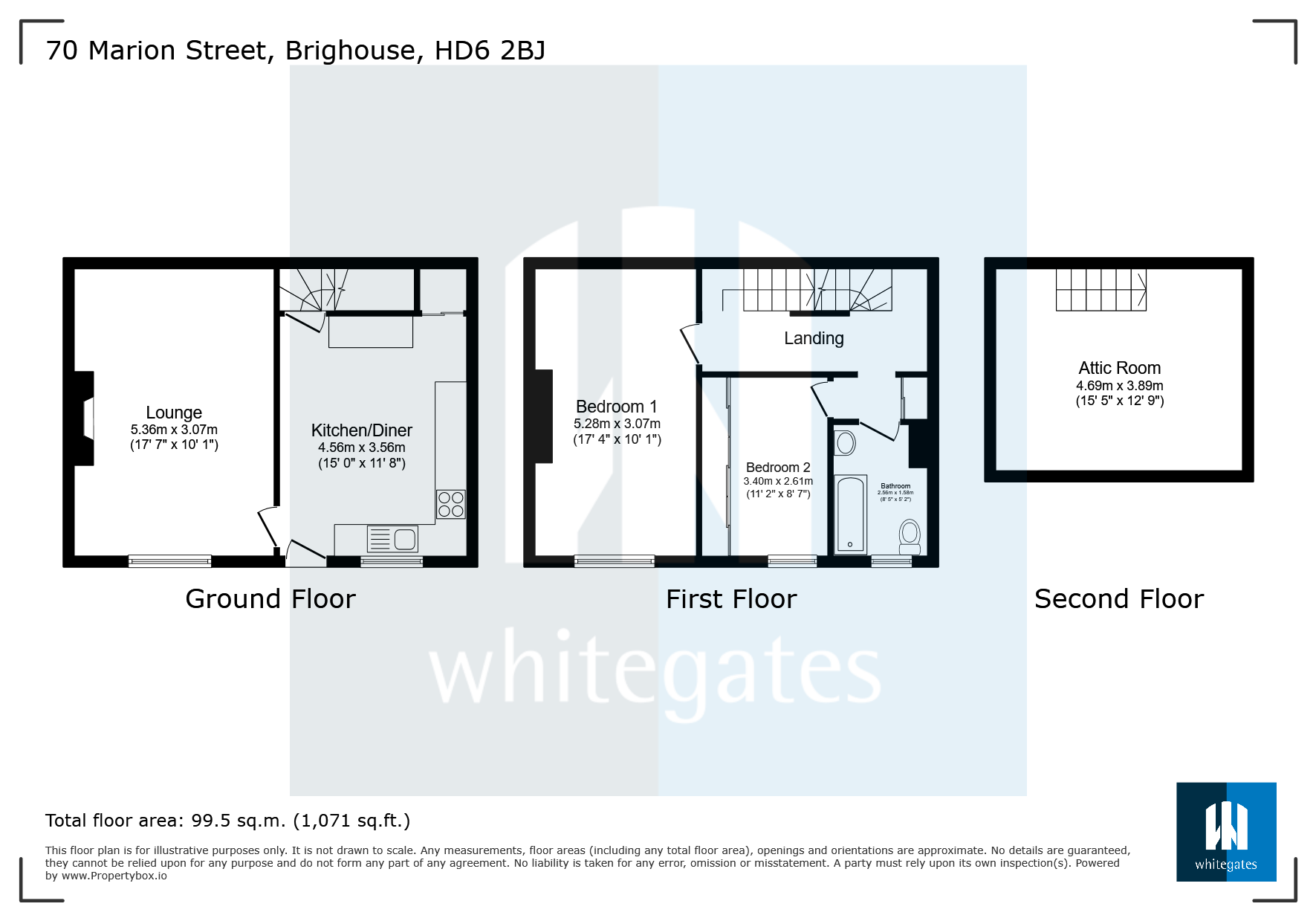 70, Marion Street, West Yorkshire floorplan