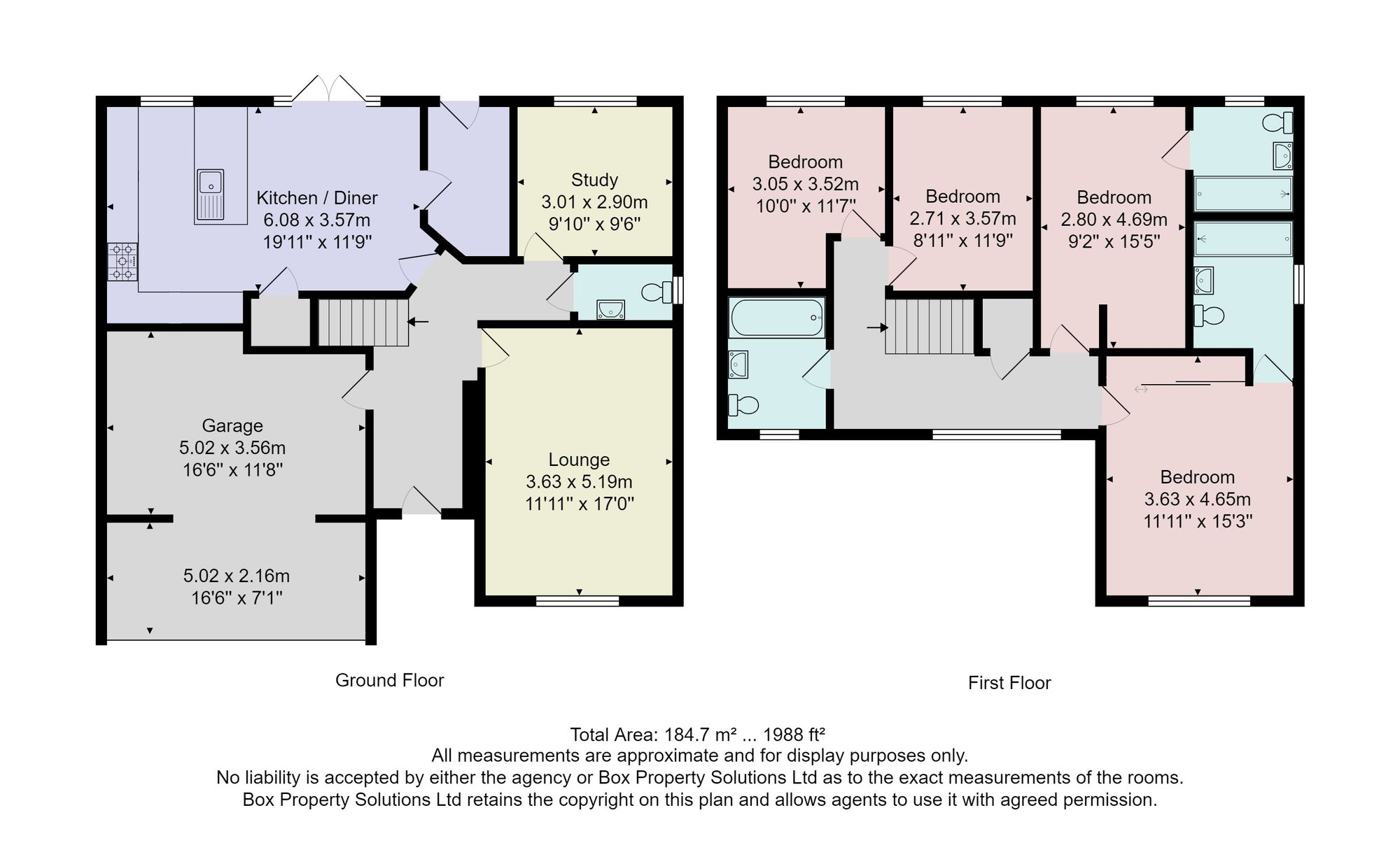 15 Fawcett Drive, Harrogate floorplan