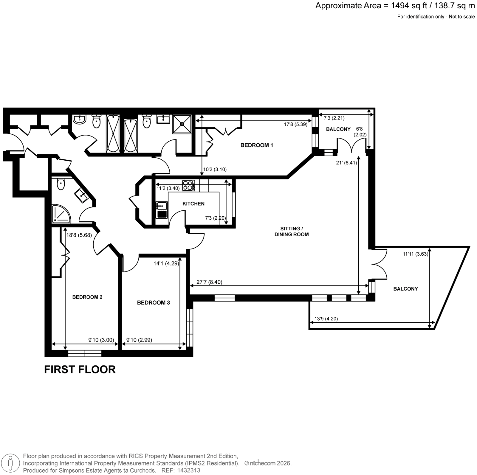 27, Regatta House, Teddington floorplan