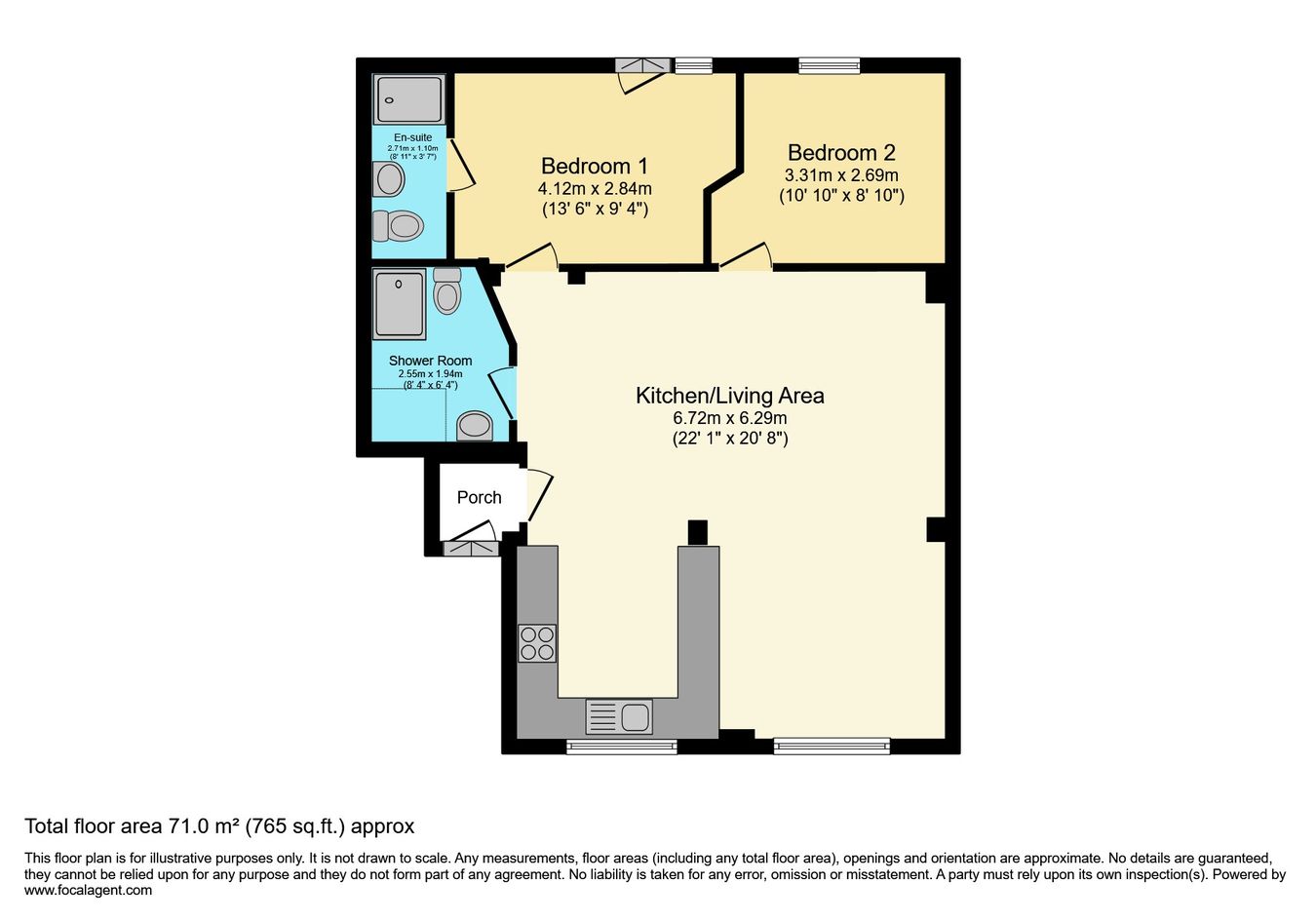 3 Corn Mill, Mill Street, Ottery St Mary floorplan