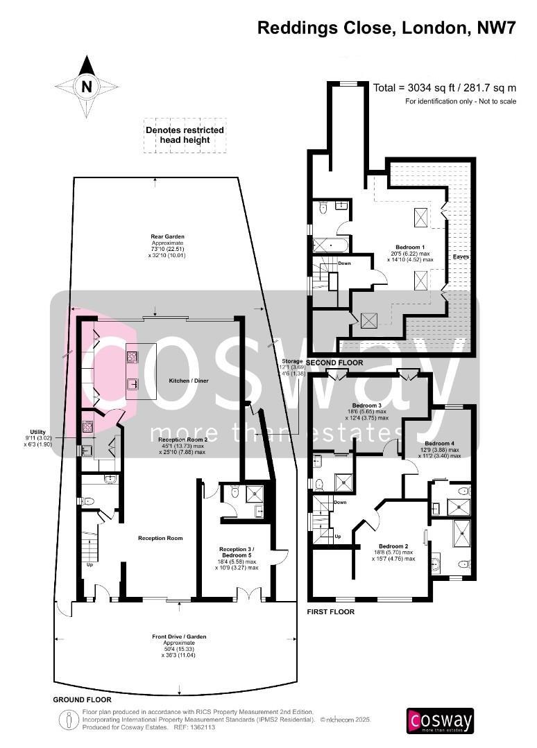 9, Reddings Close, Mill Hill, NW7, London floorplan