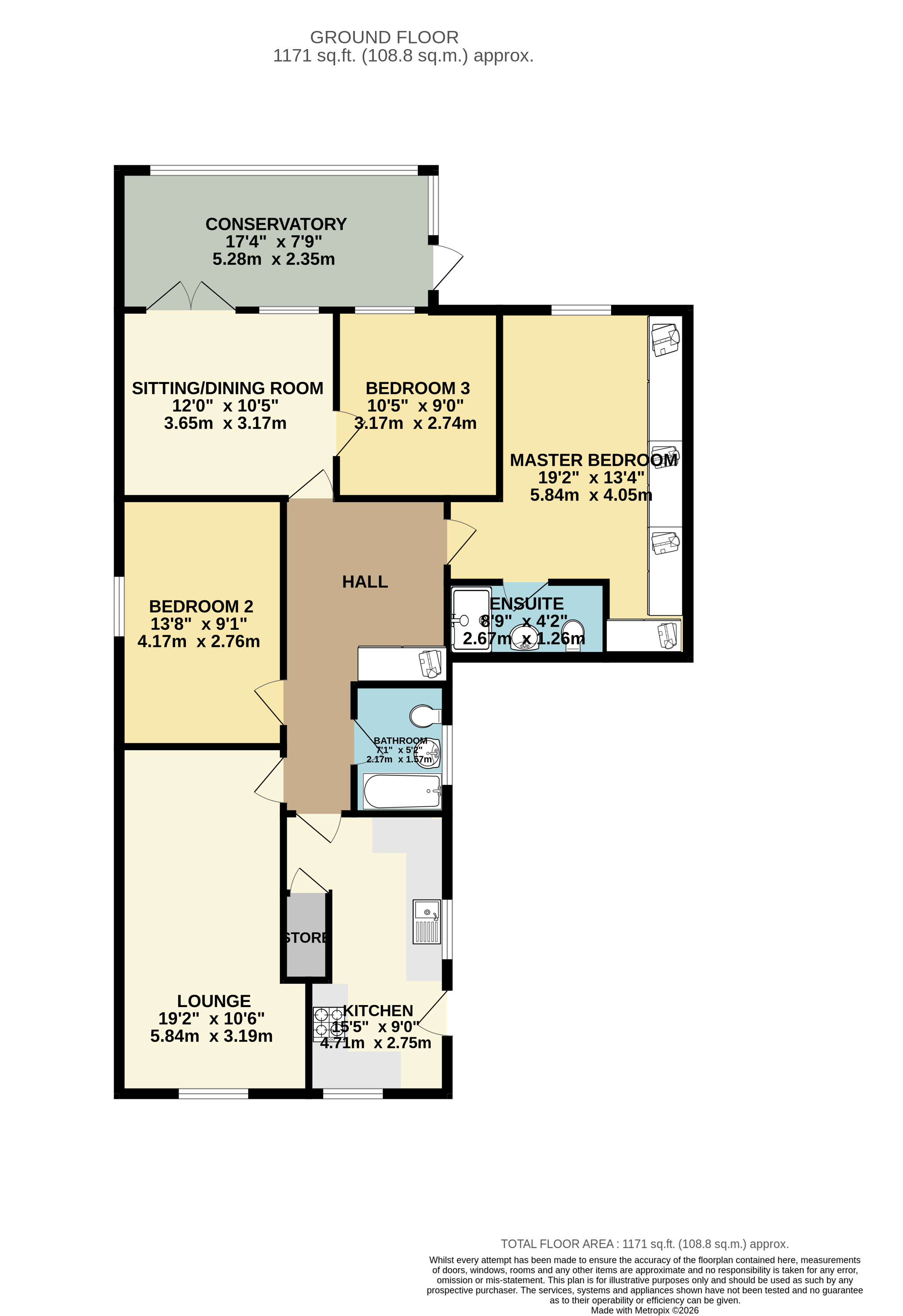 23, Derwent Close, Mansfield floorplan