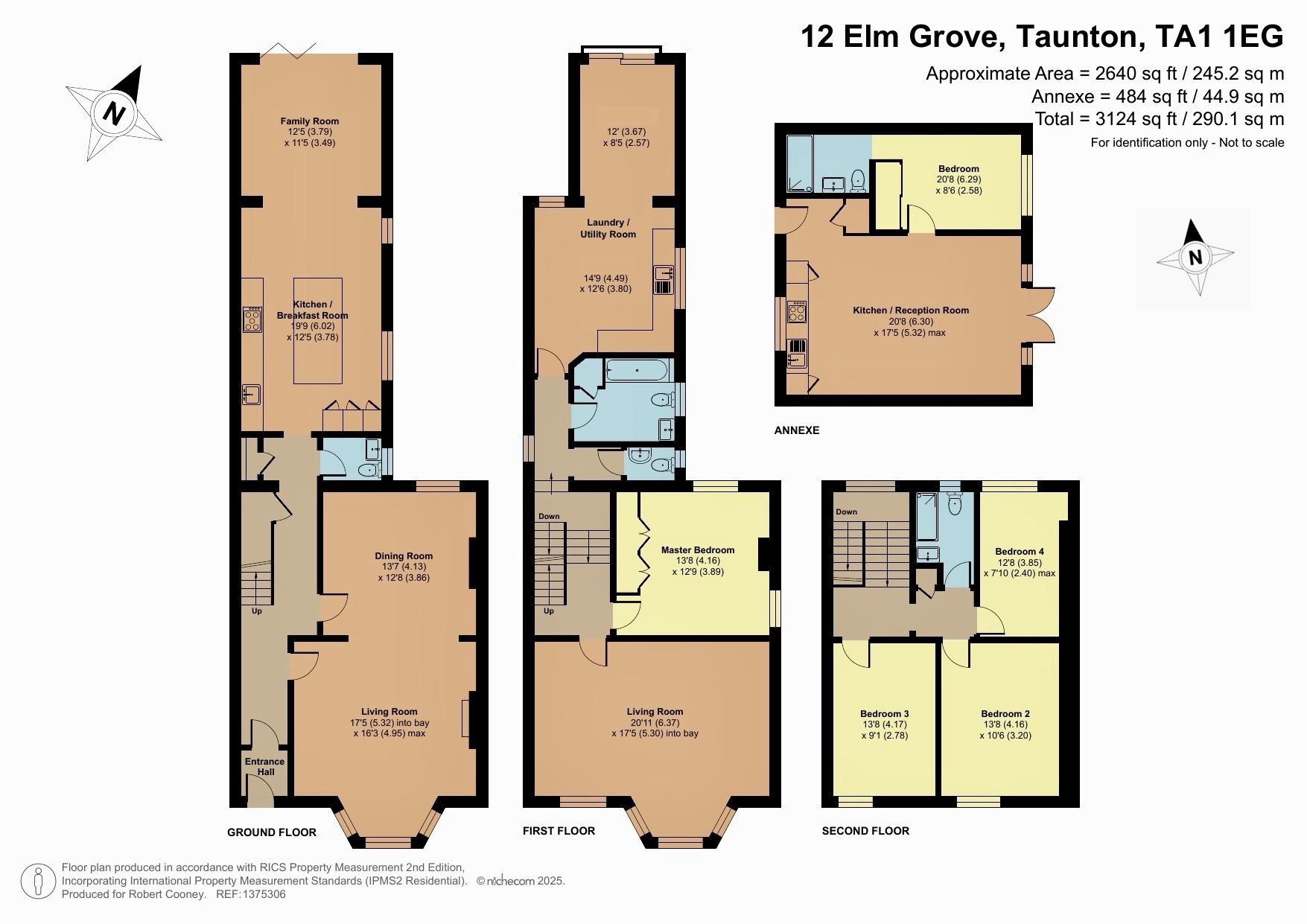 12 Elm Grove, Taunton floorplan