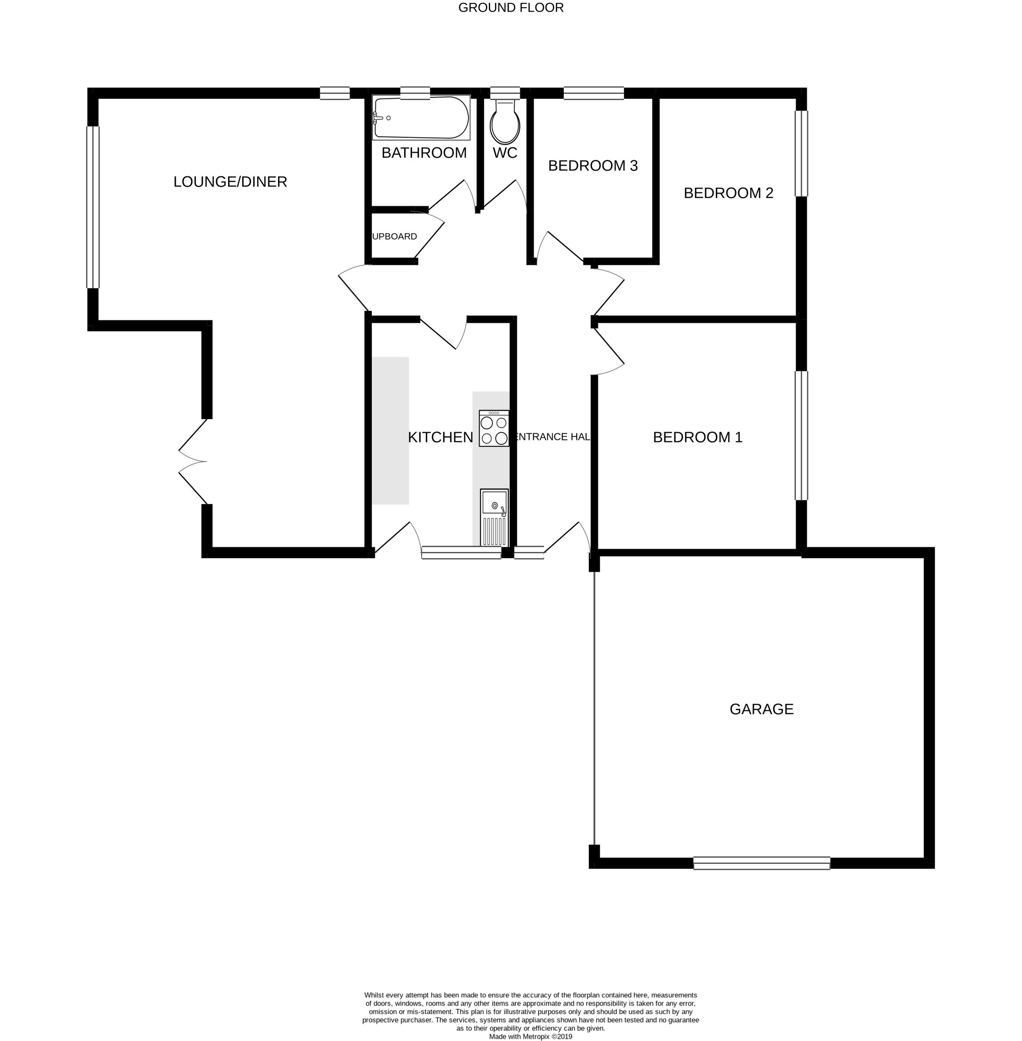 3 bed detached bungalow for sale in Holme Hall Lane, Stainton