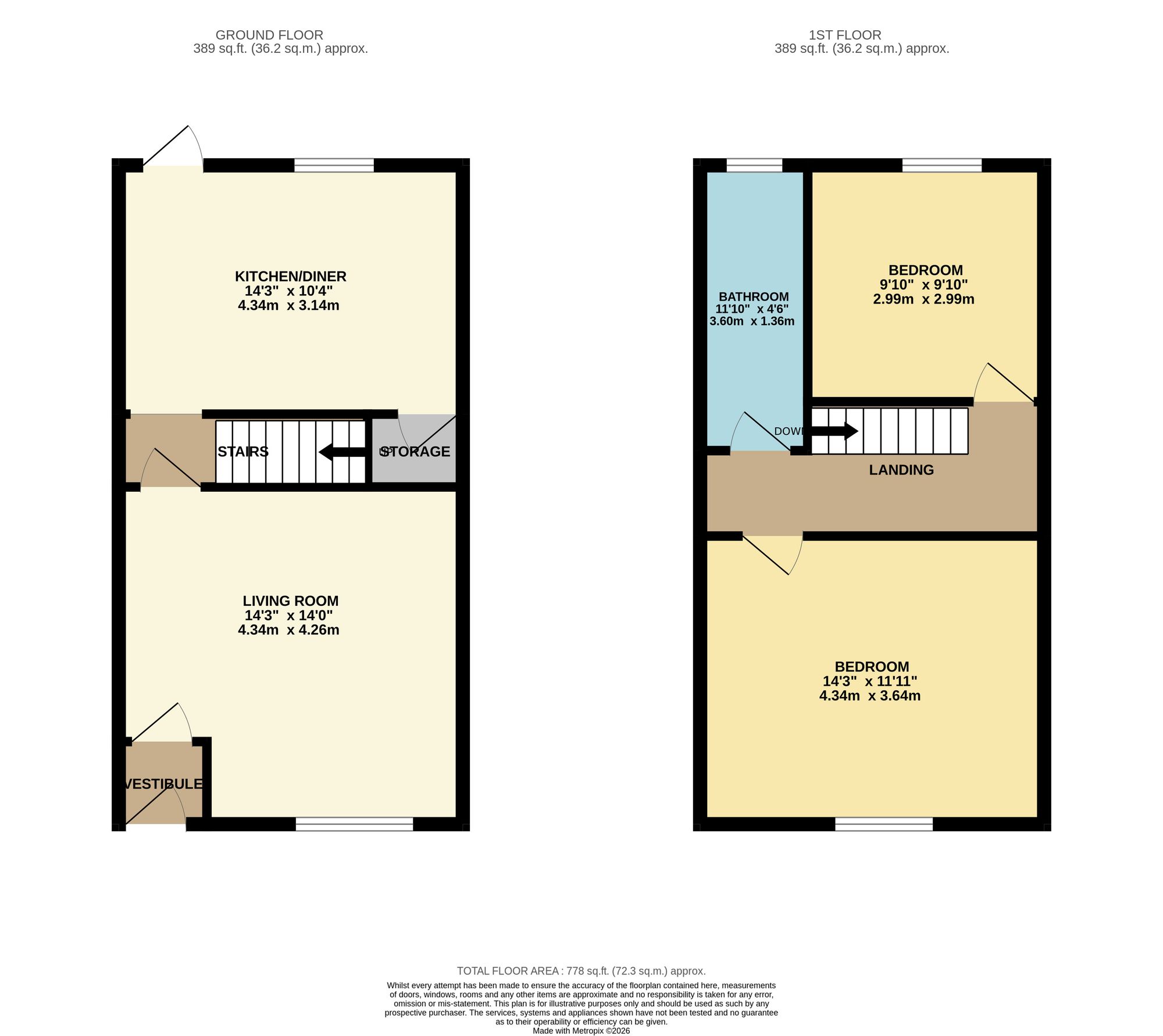 16 Holly Street, Bury floorplan