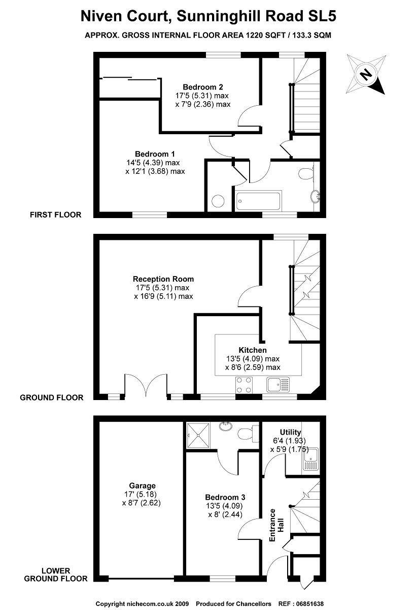 3 Bedrooms Town house to rent in Niven Court, Sunninghill SL5