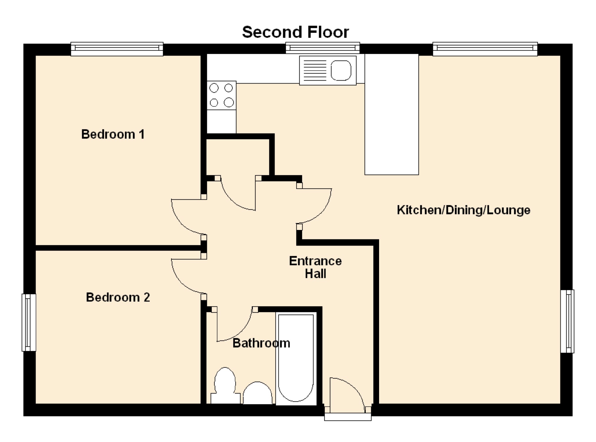 2 Bedrooms Flat to rent in Egerton Court, Worsley, Manchester M28