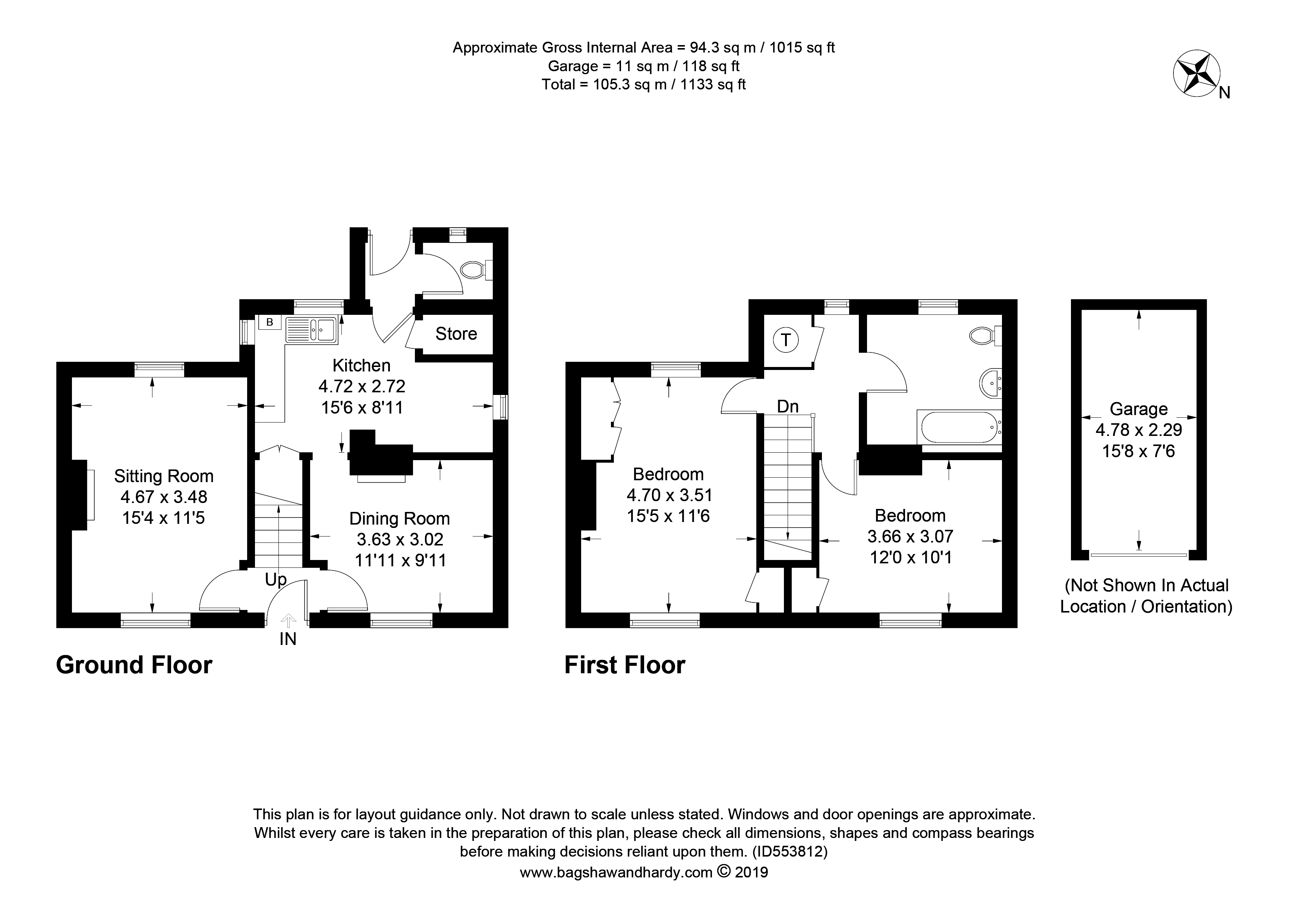 2 Bedrooms Semi-detached house for sale in Holland Road, Hurst Green, Surrey. RH8