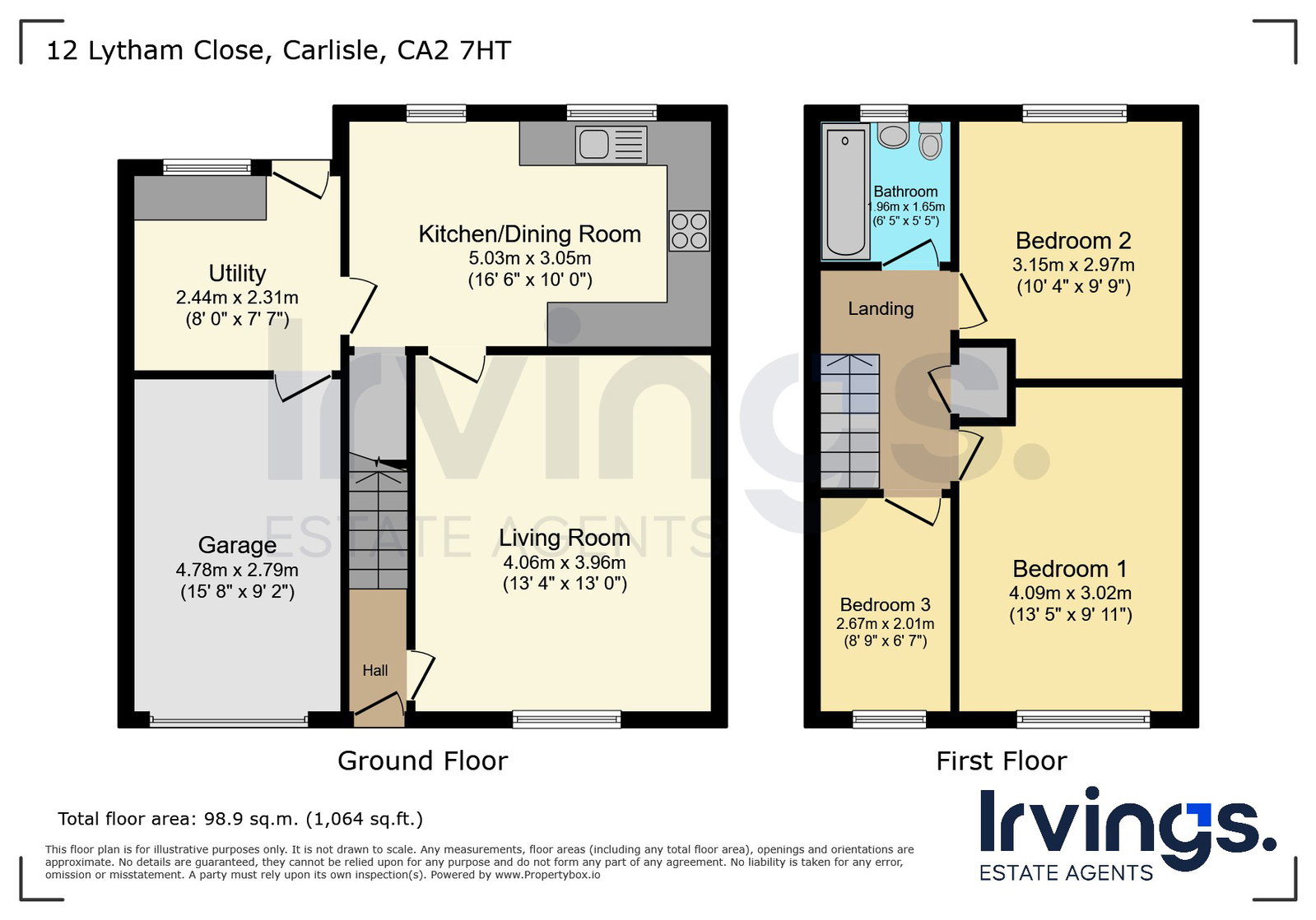 12, Lytham Close, Carlisle floorplan