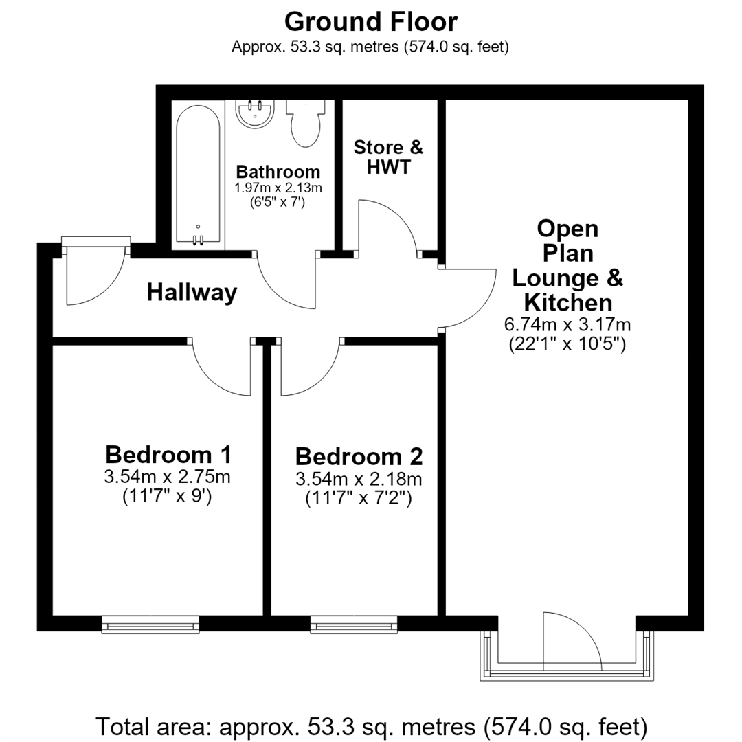 3, Andrew House, North Yorkshire floorplan