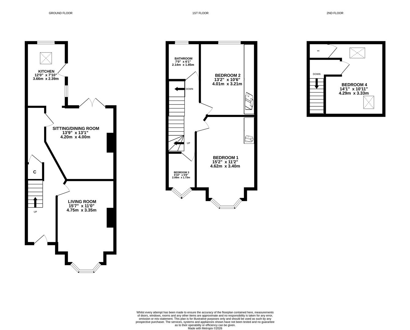 45, Burniston Road, Hull floorplan