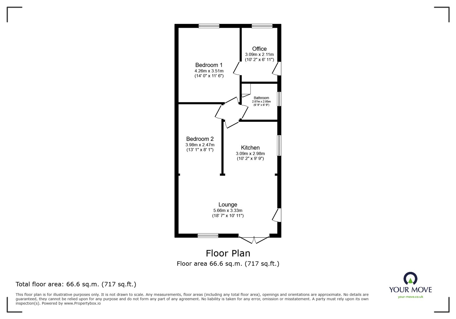 25, Far Moor Close, Doncaster floorplan