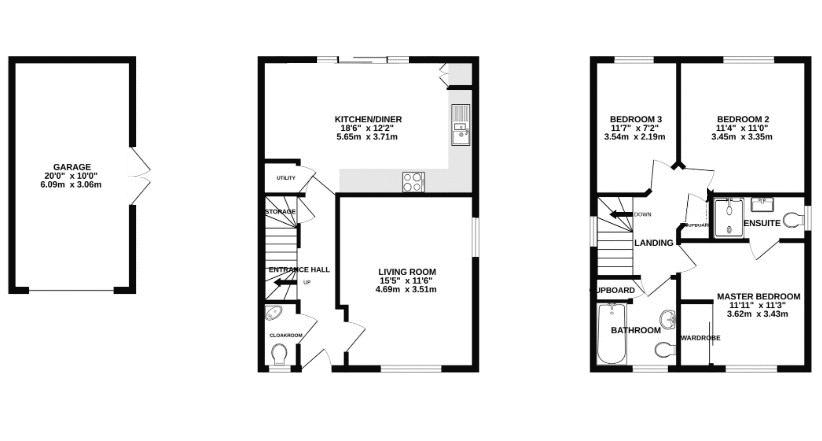 32, Leaches Mead, Taunton floorplan