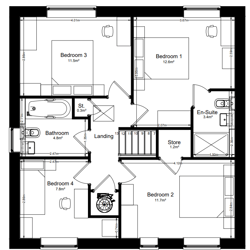 Plot 27,, The Nidderdale, Kirkby Malzeard floorplan