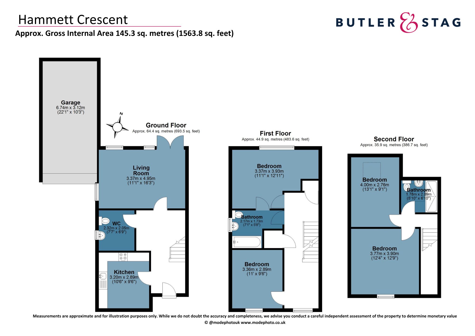 24, Hammett Crescent, Bishop's Stortford floorplan