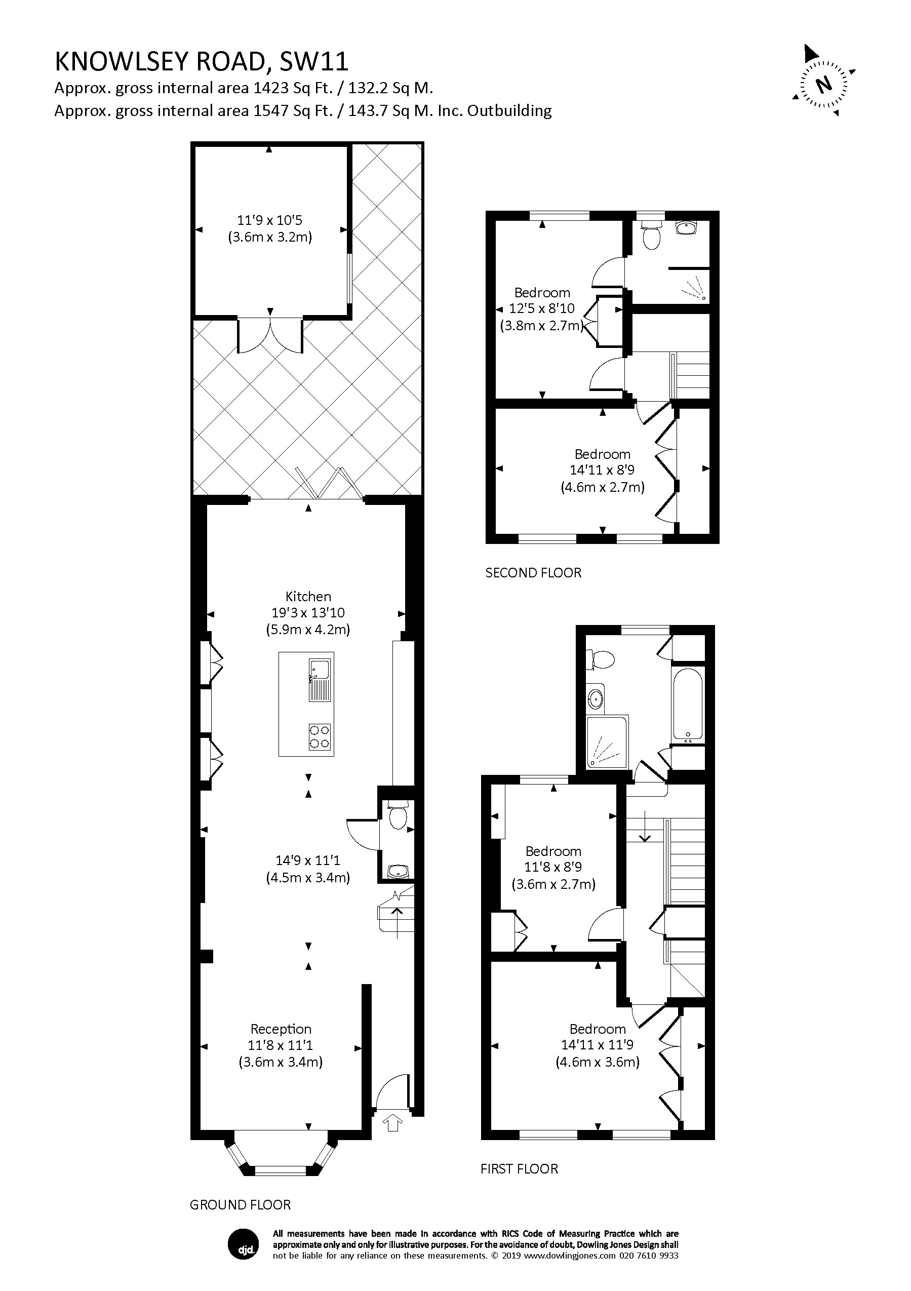 4 Bedrooms  to rent in Knowsley Road, Battersea SW11