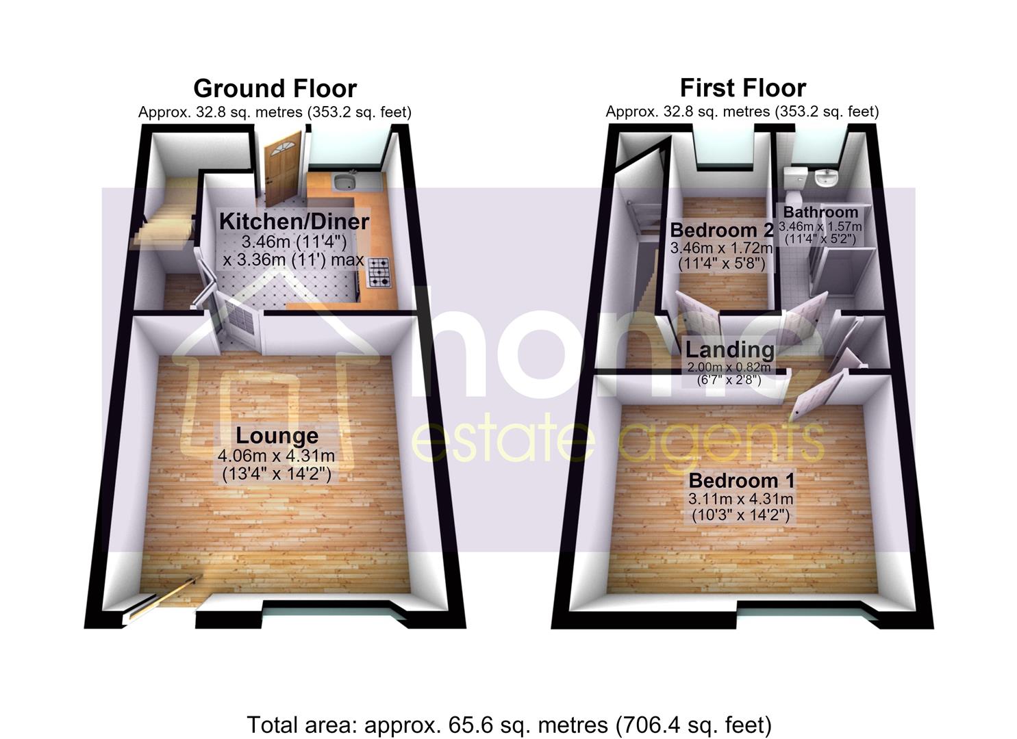 Cambridge Terrace, Stalybridge floorplan