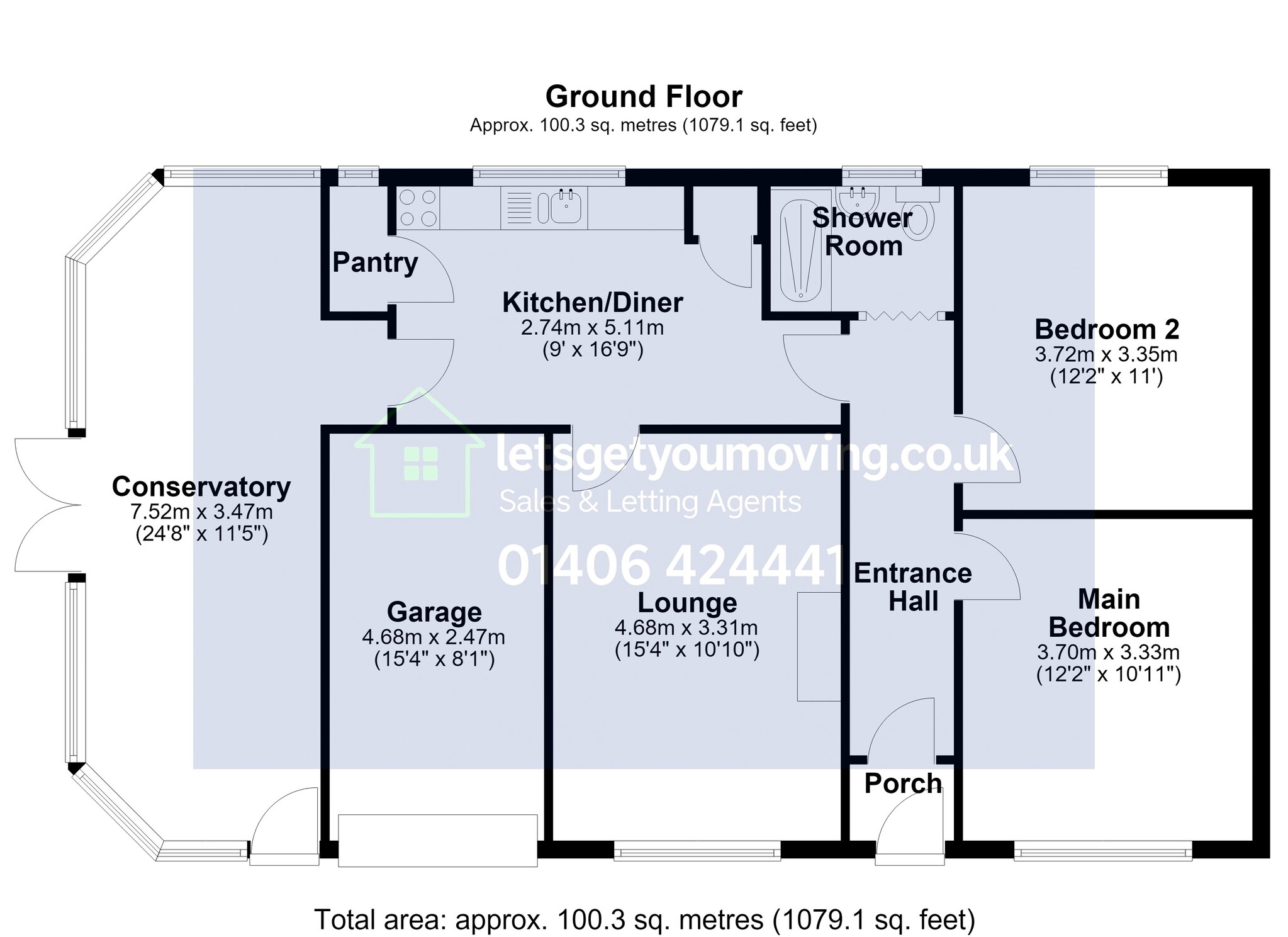 26 Harwood Avenue, Holbeach floorplan