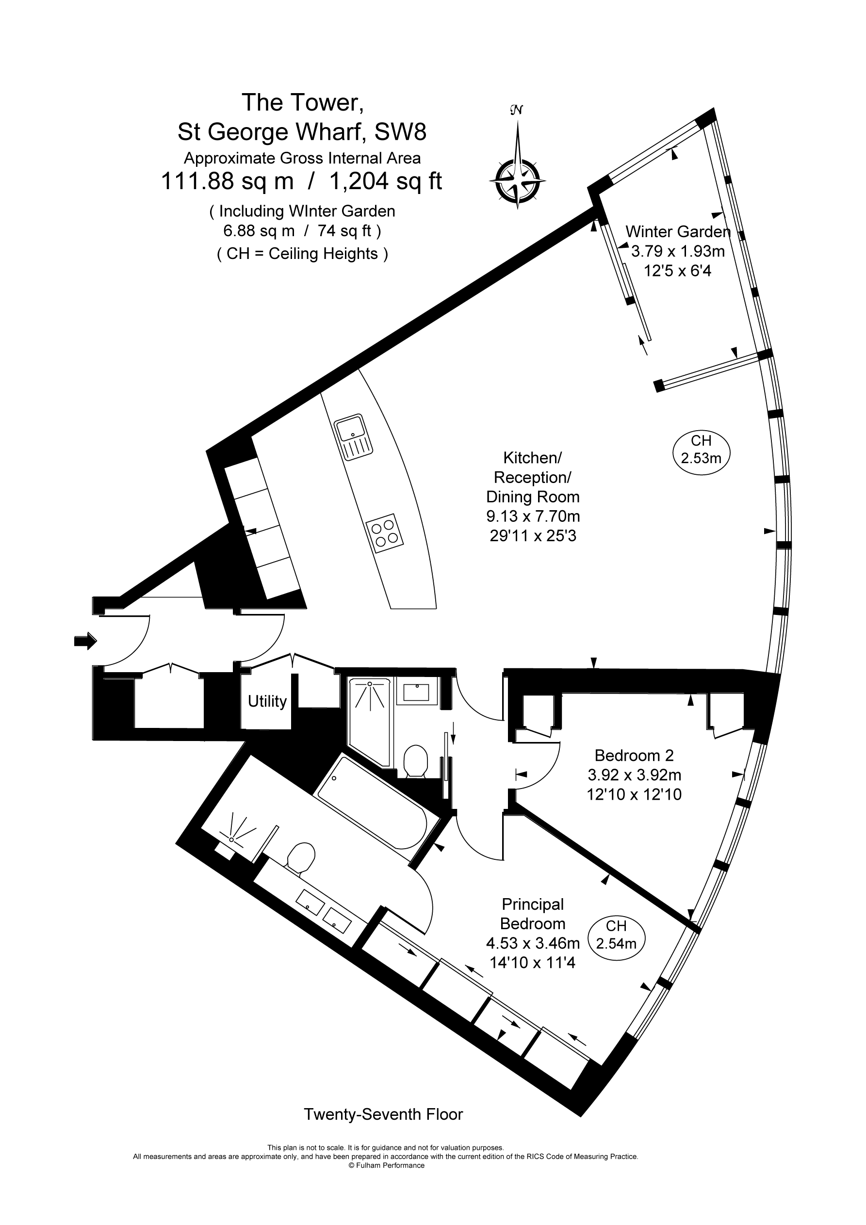 St. George Wharf, London floorplan
