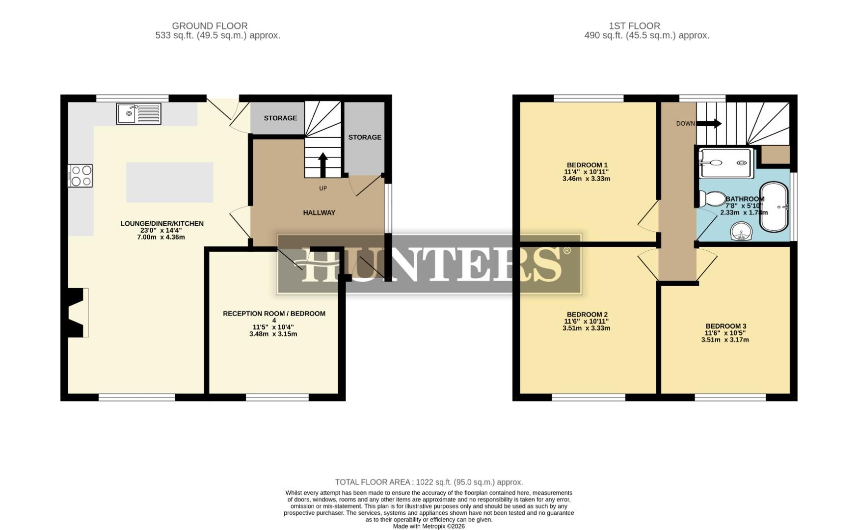 12, Inglewood Court, Scunthorpe floorplan