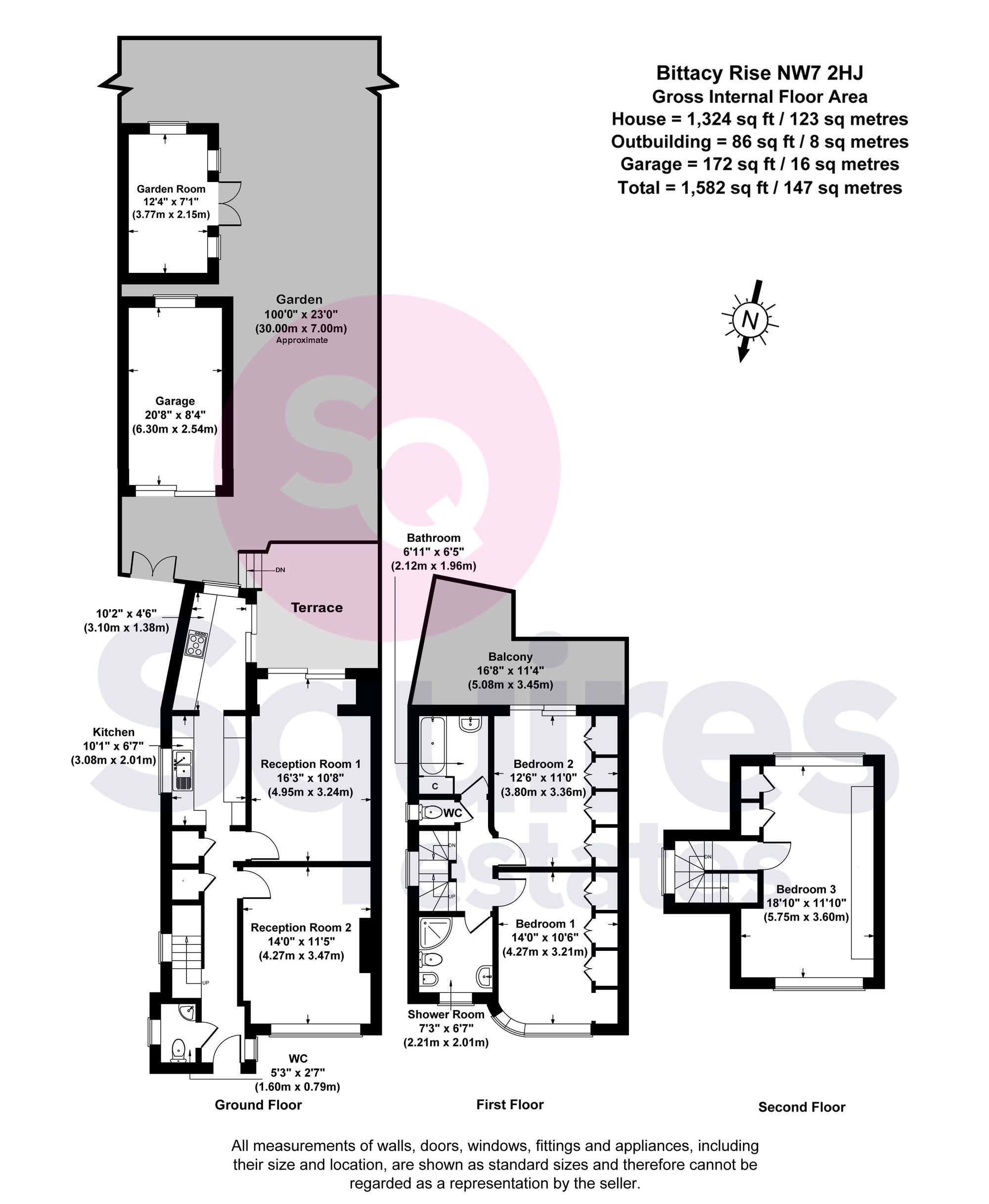 107 Bittacy Rise, London floorplan
