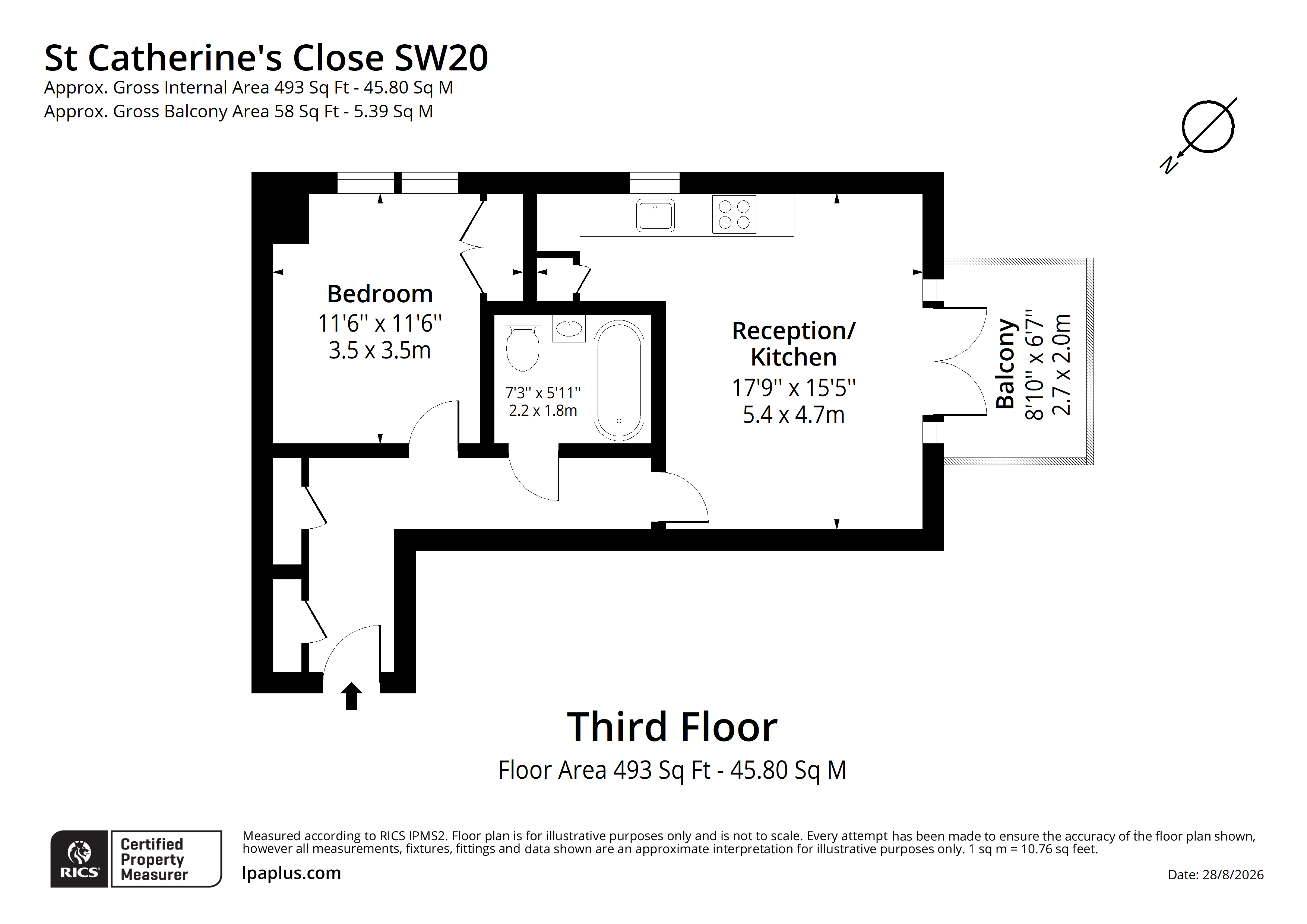 46, St. Catherines Close, London floorplan