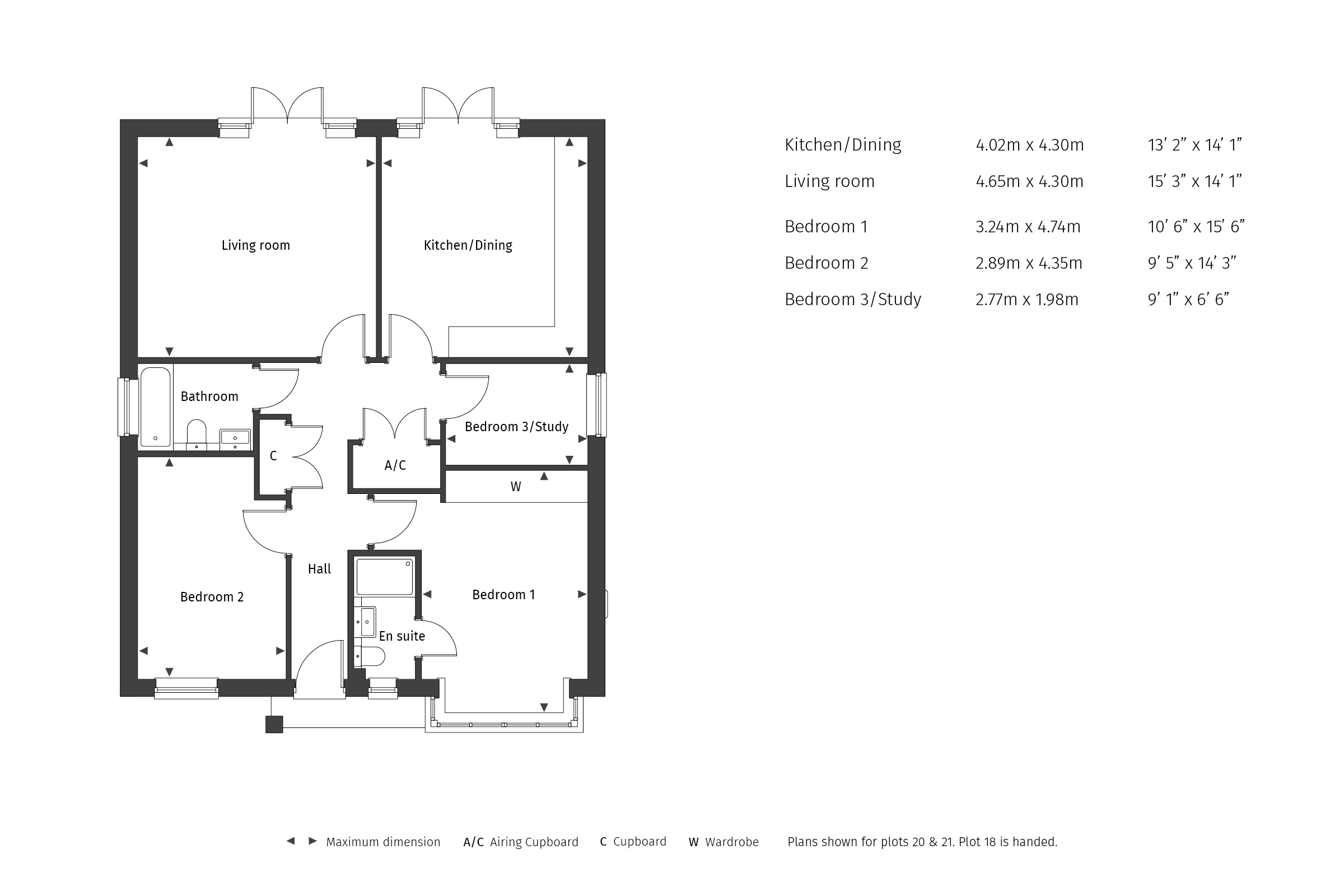 Plot 18 The Cherry Oakwood Grove,, Ringwood Road, Fordingbridge floorplan