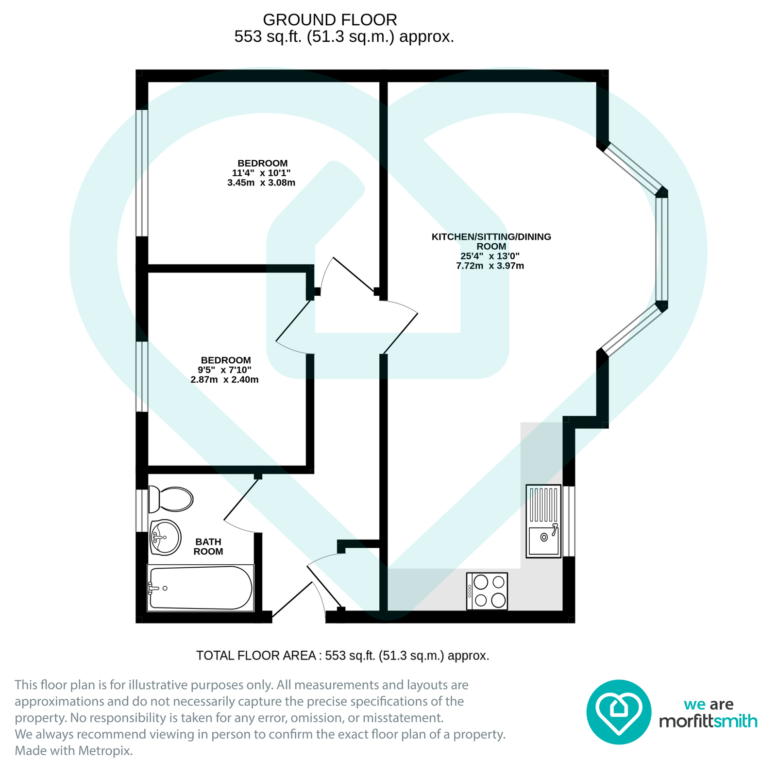70, Pickard Drive, Sheffield floorplan