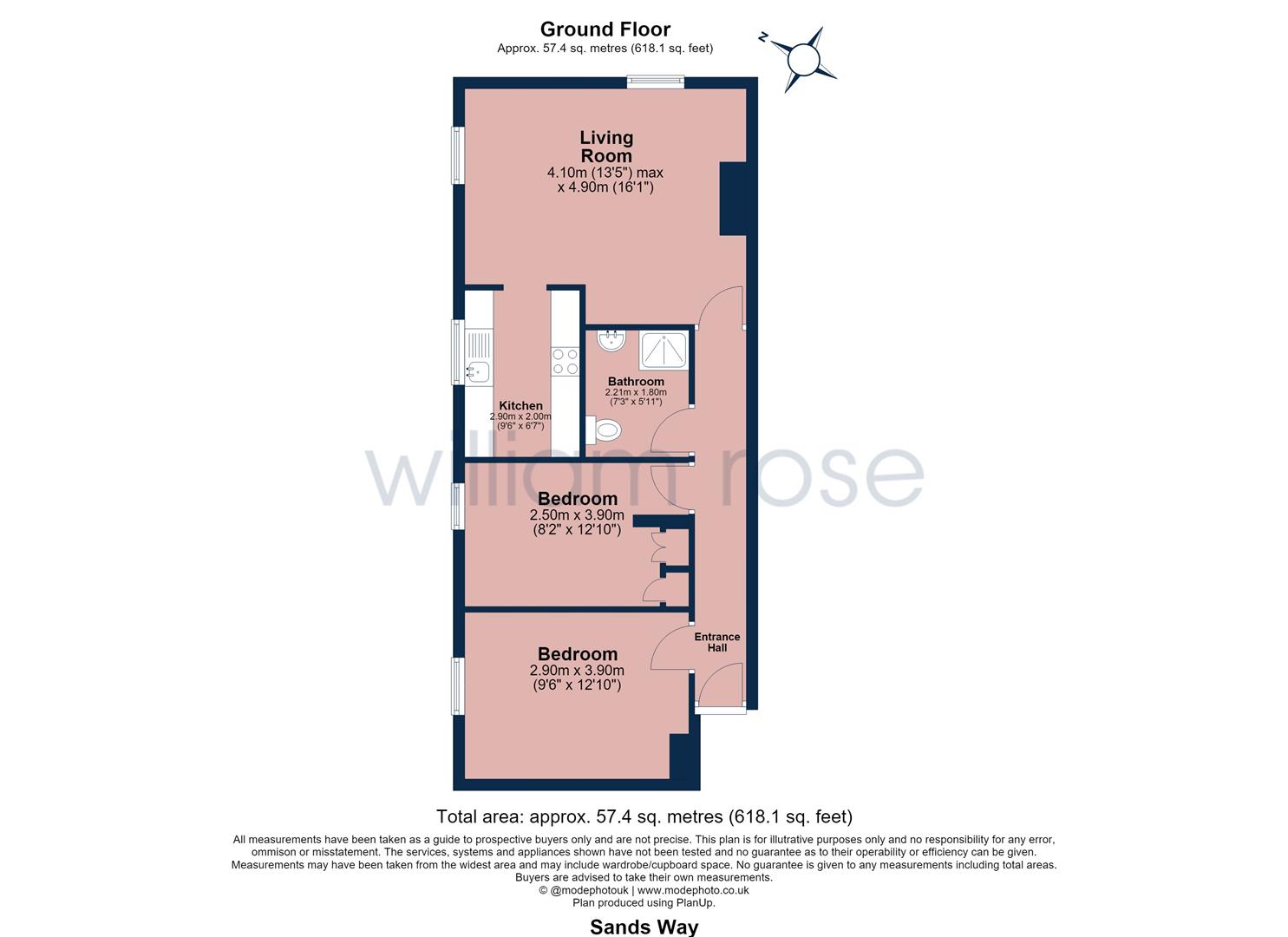 16, Sands Way, Woodford Green floorplan