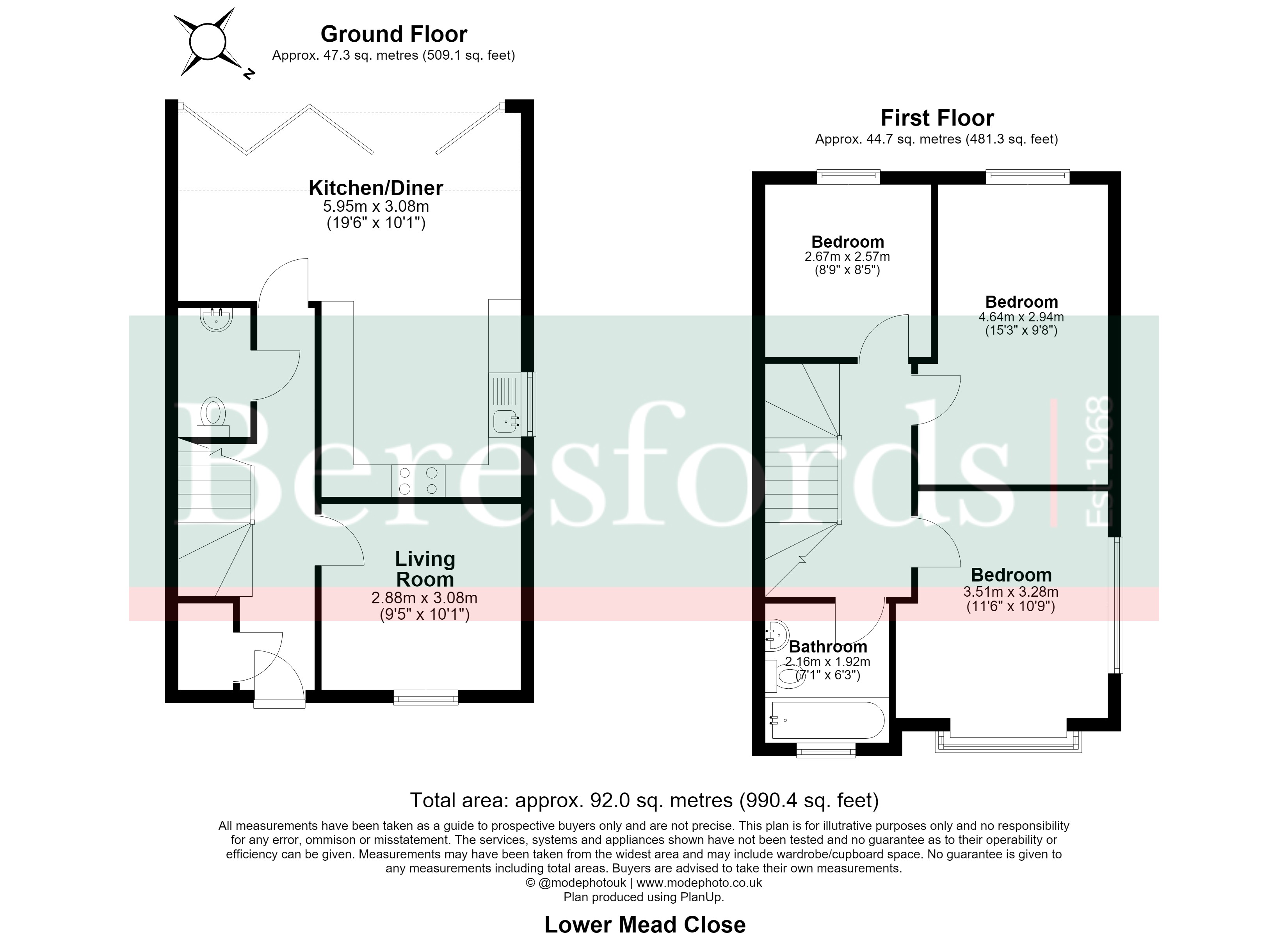 2, Lower Mead Close, Bishop's Stortford floorplan