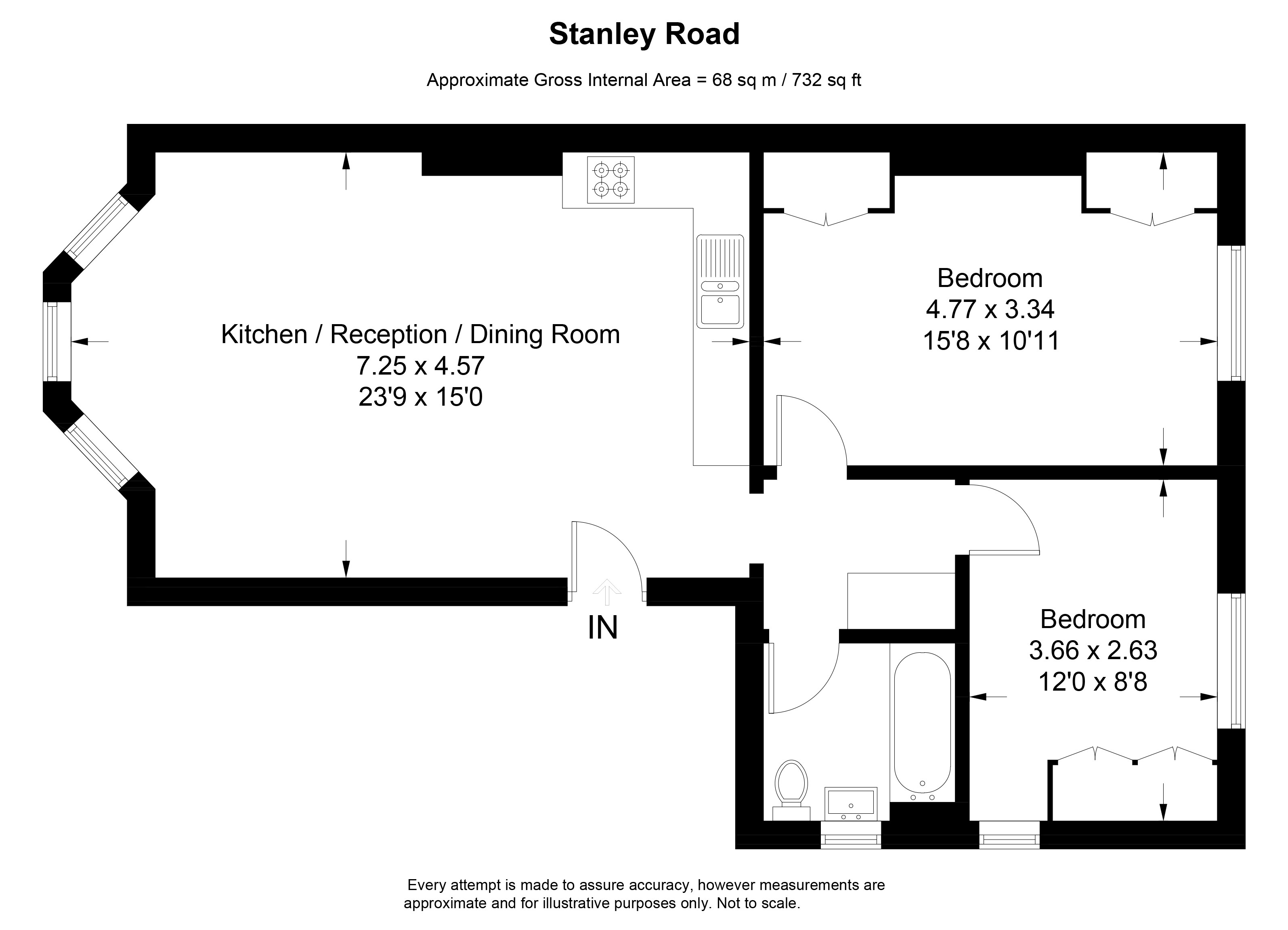 Stanley Road, Teddington floorplan