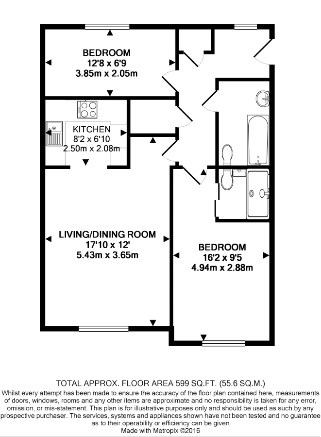 2 Kingsoak House, North Road, Woking floorplan