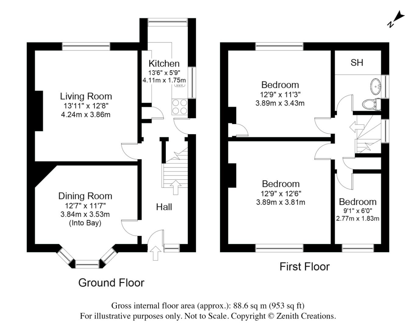 Roman Crescent, Roundhay, Leeds LS8, 3 bedroom semidetached house for