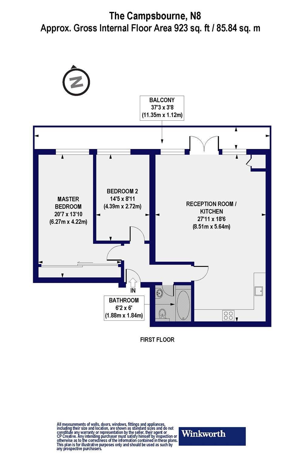 2 Bedrooms Flat for sale in Palace Gate Mews, London N8