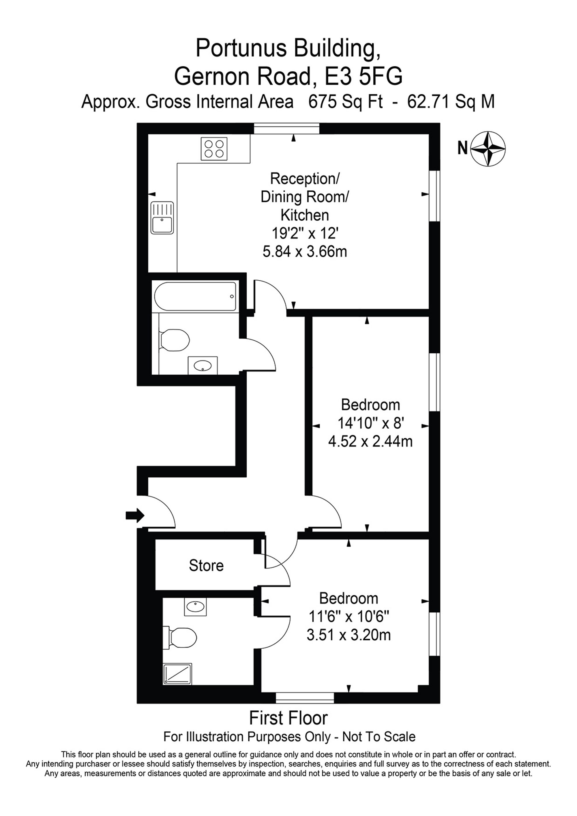 Flat 7, Portunus Building, London floorplan