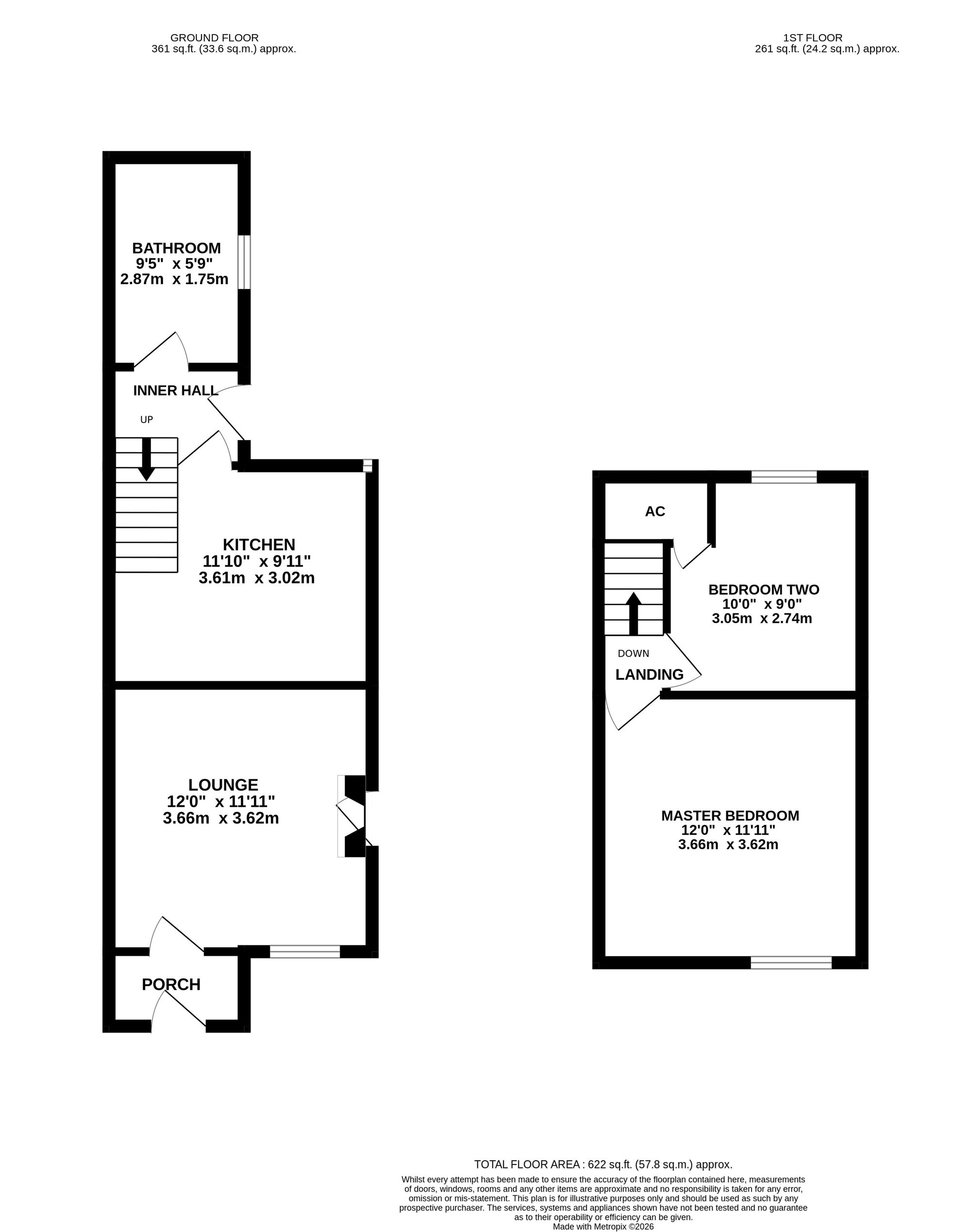 177 Crewe Road, Nantwich floorplan