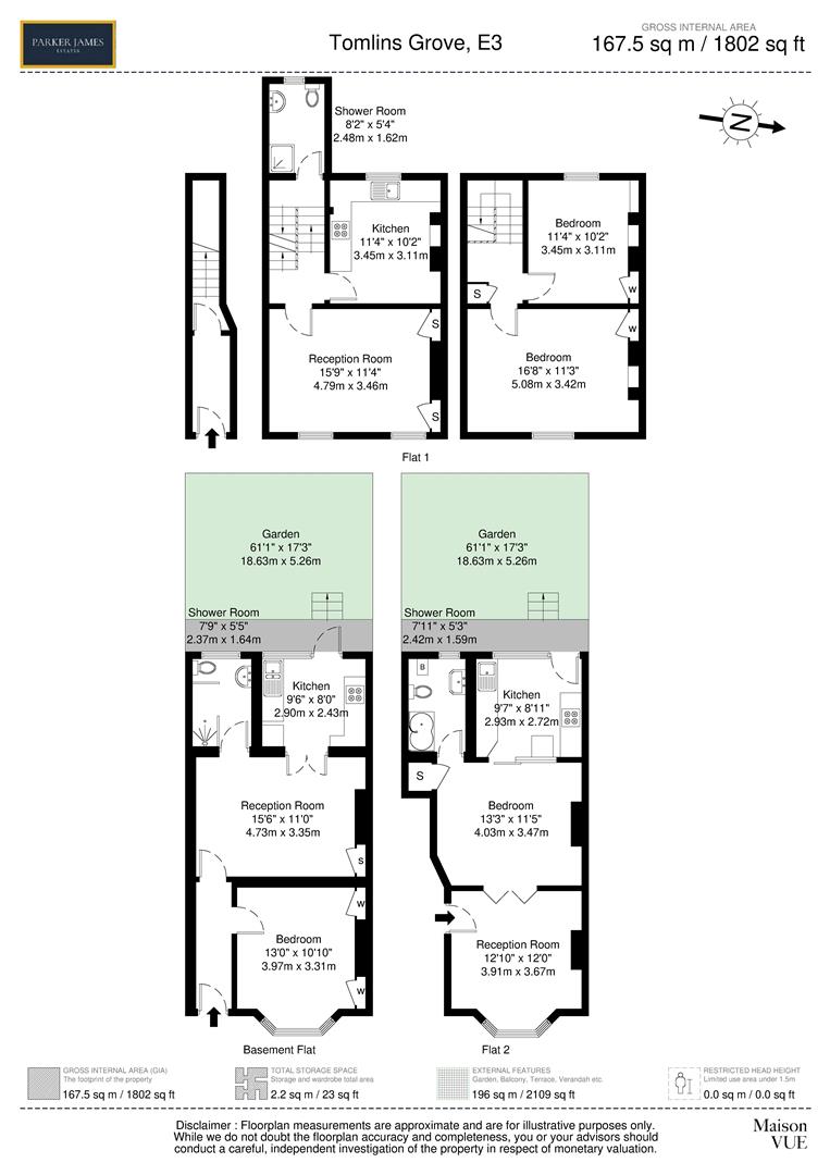 14, Tomlins Grove, London floorplan